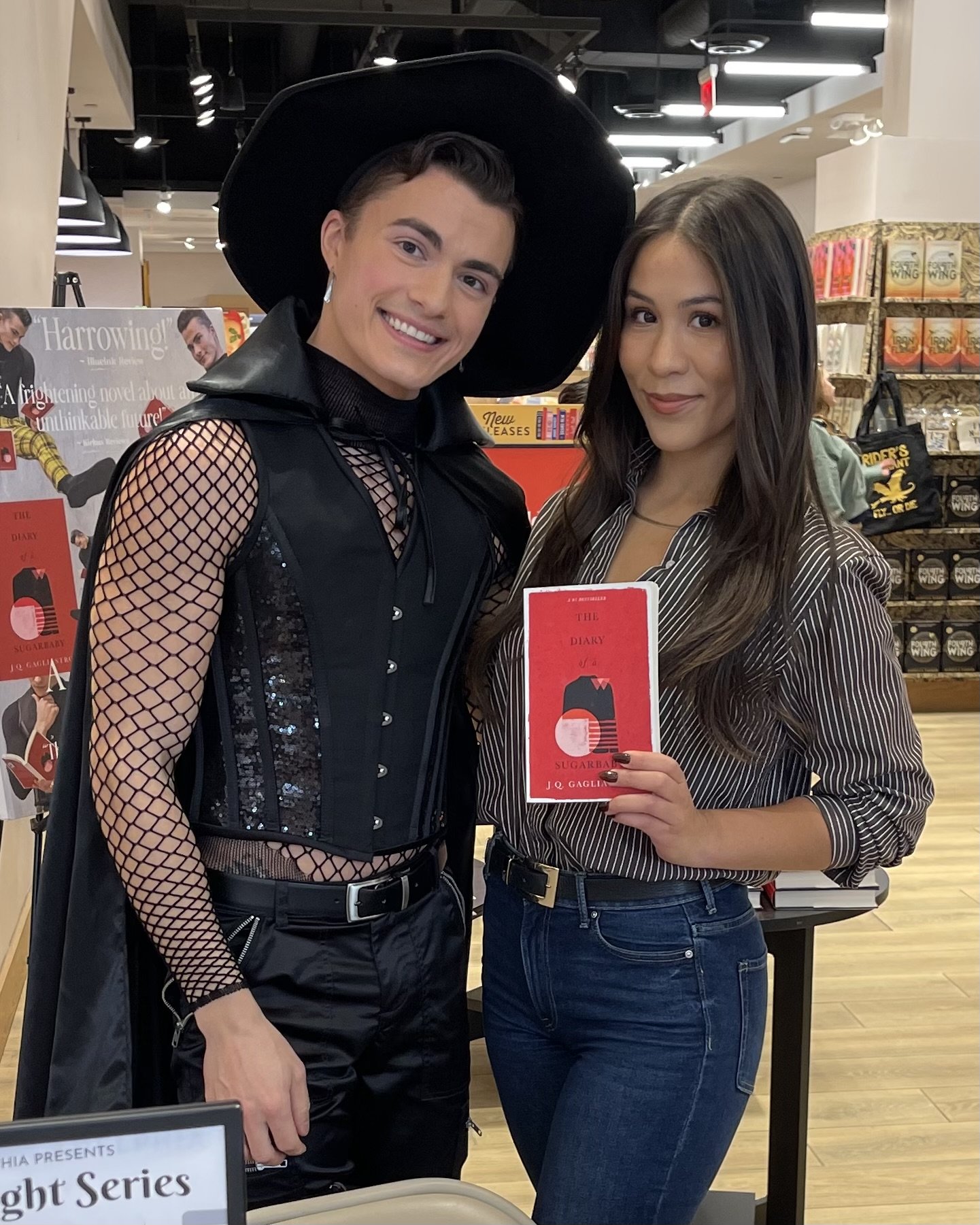 J.Q. Gagliastro diary of a sugarbaby book signing
