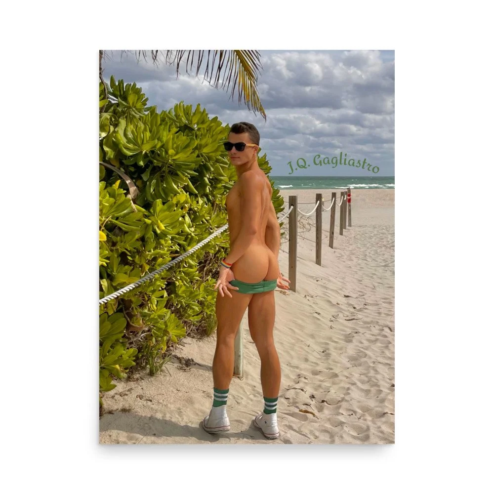 centerfold-inspired poster