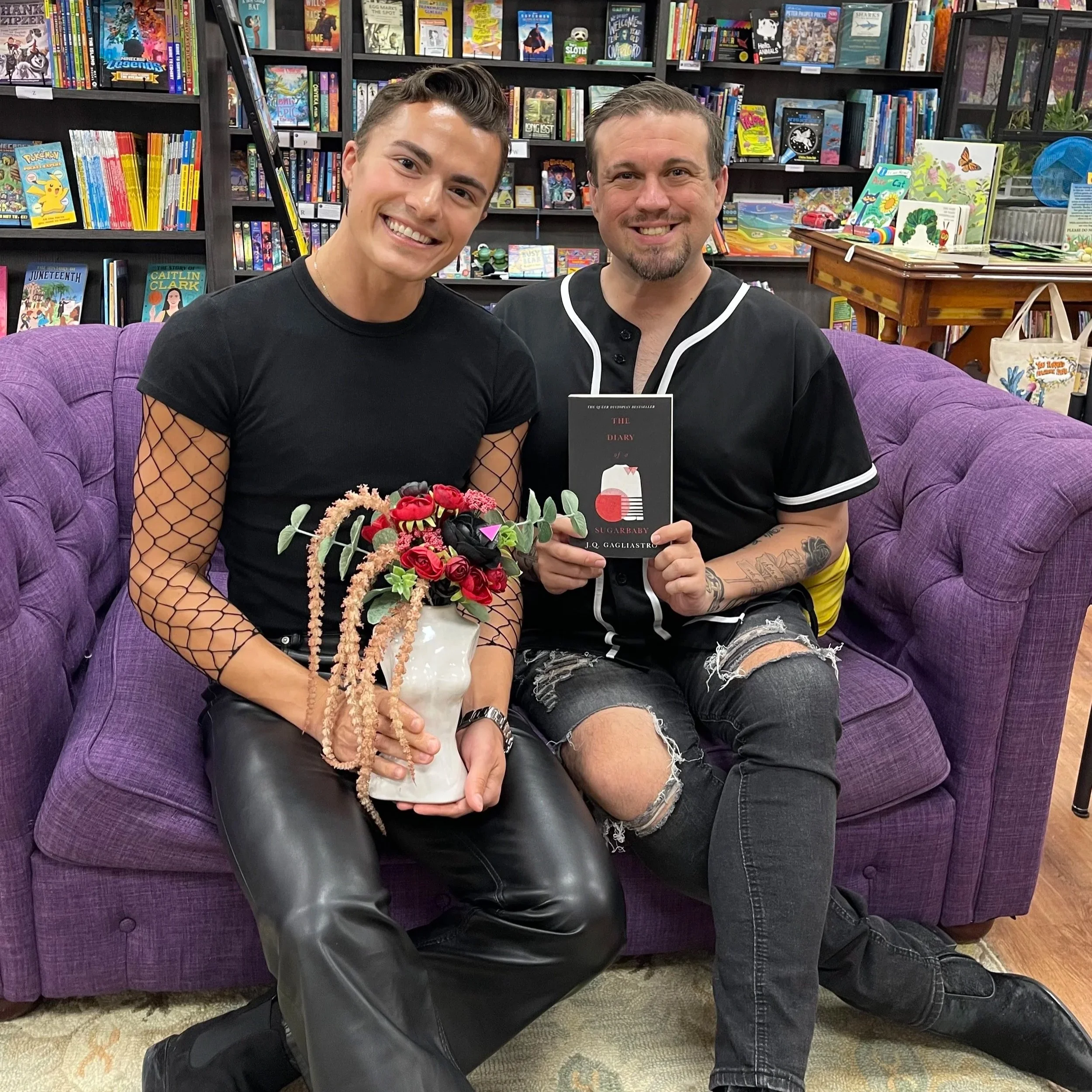 J.Q. Gagliastro Meets the Queer Book Club of the Purple Couch Bookshop