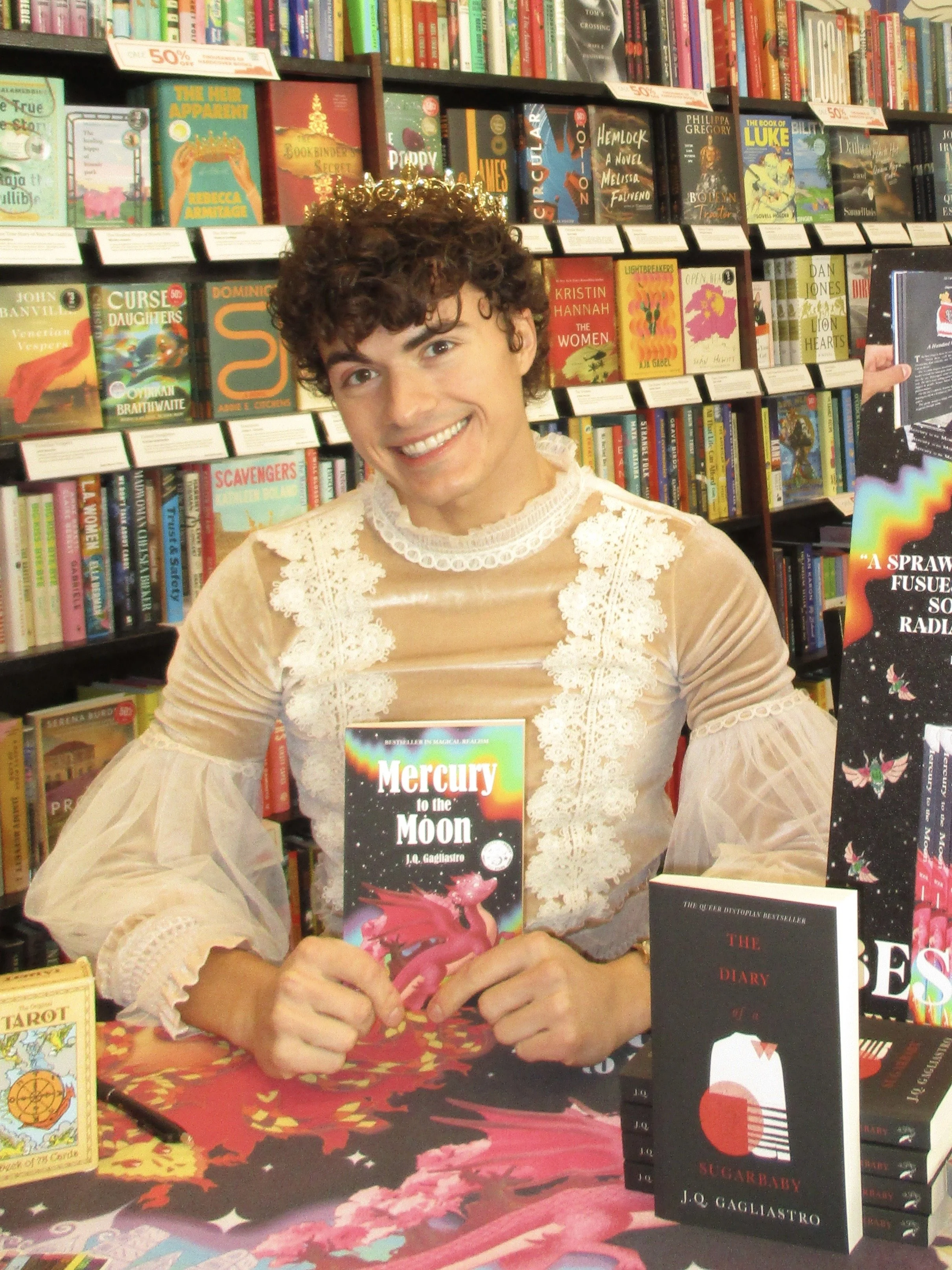 jq gagliastro books signing barnes and noble morris plains nj new jersey Mercury to the Moon by J.Q. Gagliastro fantasy books
