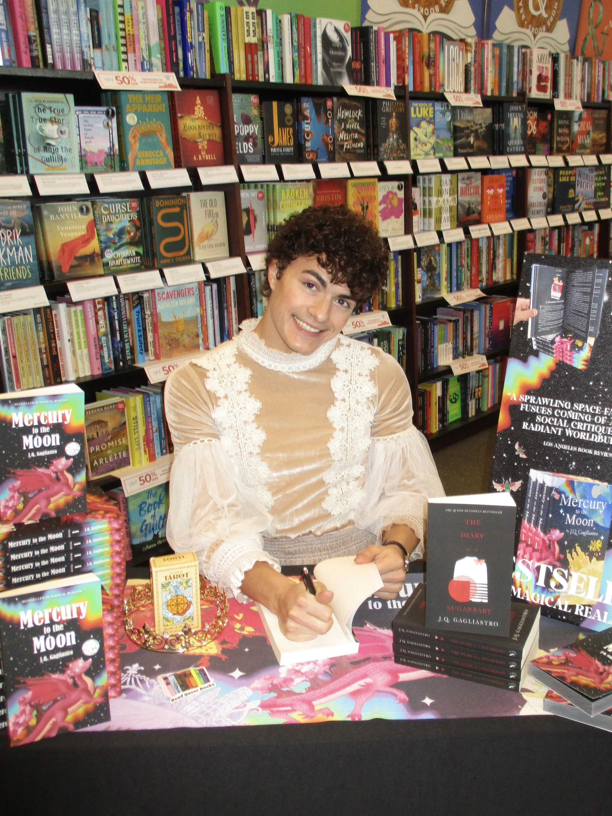 jq gagliastro books signing barnes and noble morris plains nj new jersey Mercury to the Moon by J.Q. Gagliastro fantasy books