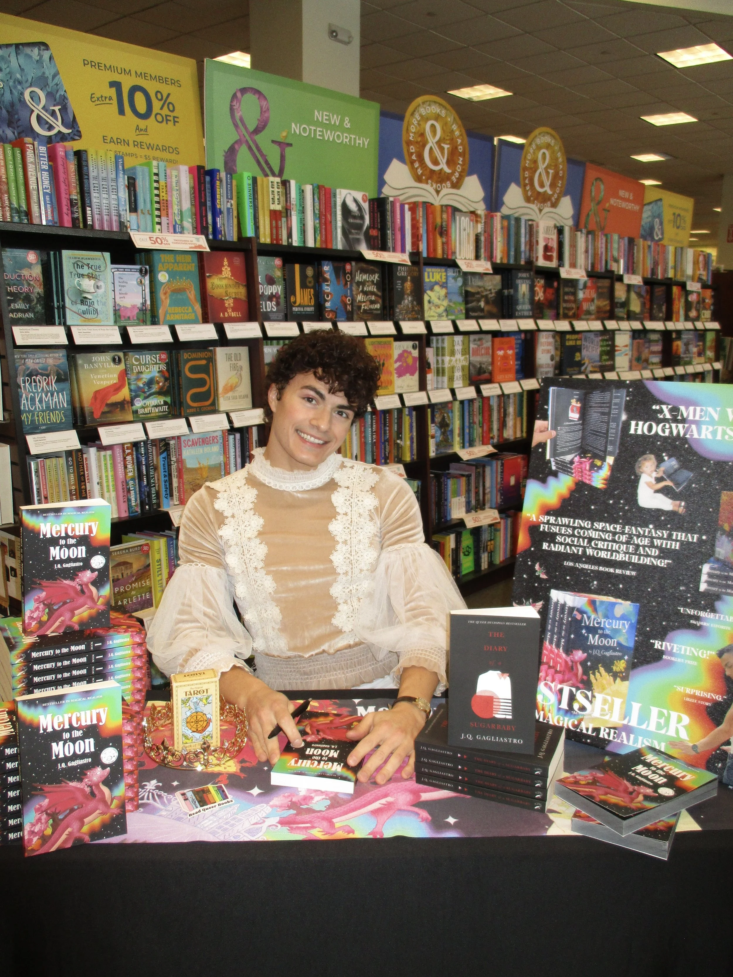 jq gagliastro books signing barnes and noble morris plains nj new jersey Mercury to the Moon by J.Q. Gagliastro fantasy books