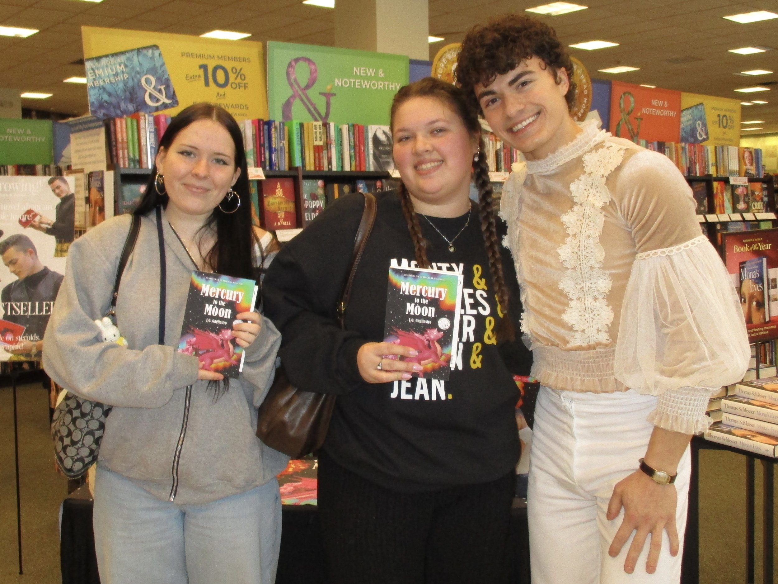 jq gagliastro books signing barnes and noble morris plains nj new jersey Mercury to the Moon by J.Q. Gagliastro fantasy books