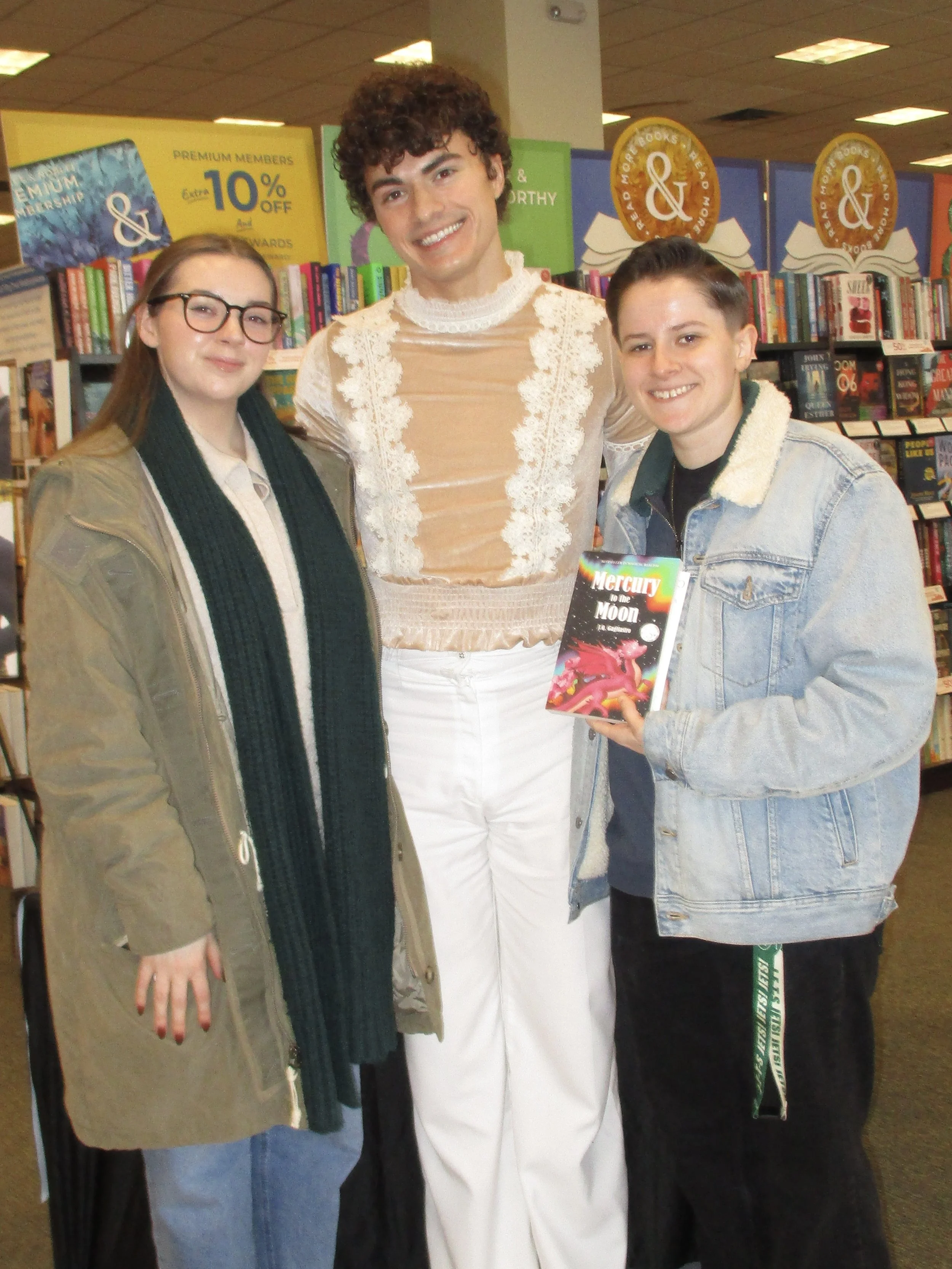jq gagliastro books signing barnes and noble morris plains nj new jersey Mercury to the Moon by J.Q. Gagliastro fantasy books