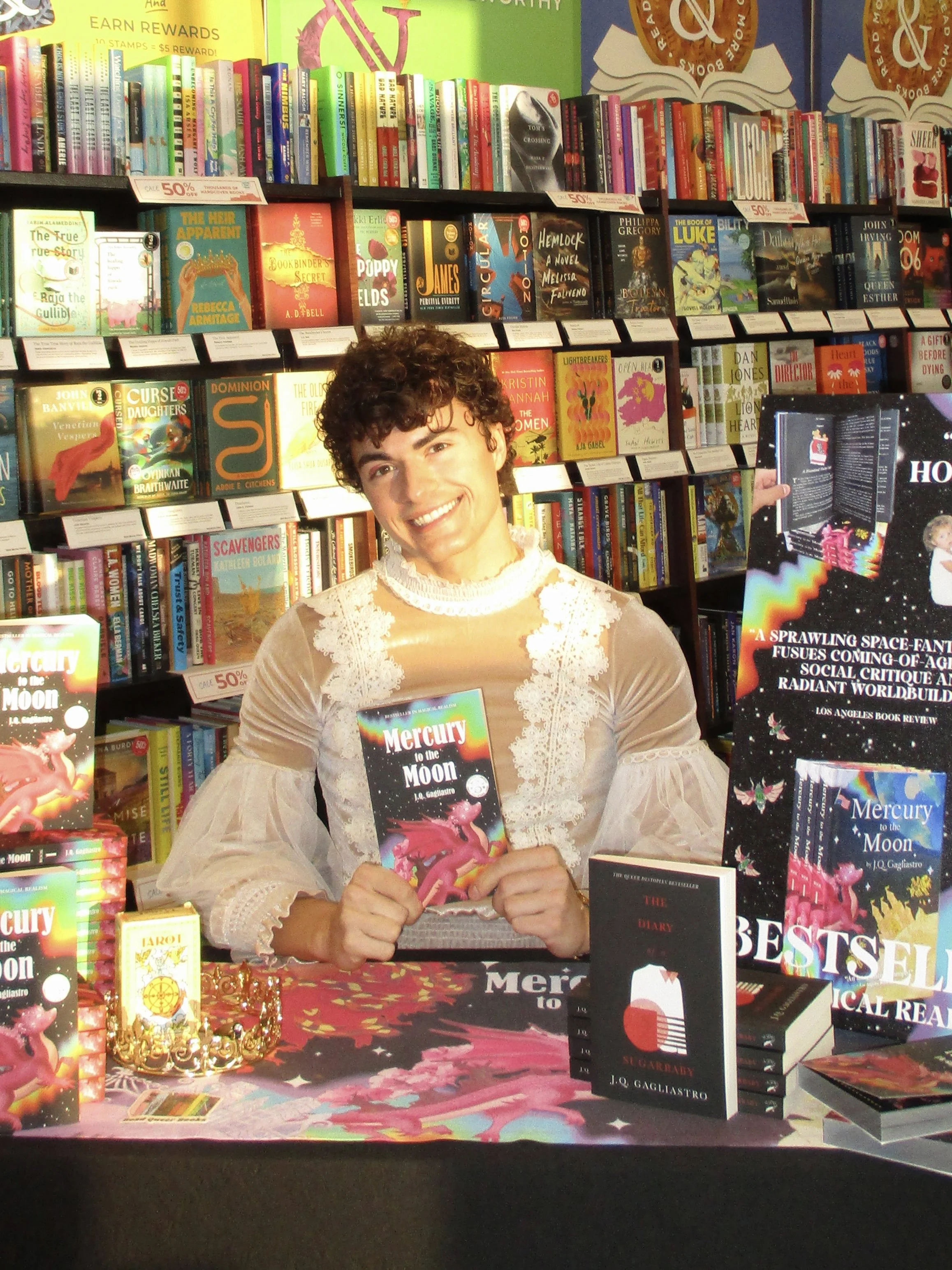 jq gagliastro books signing barnes and noble morris plains nj new jersey Mercury to the Moon by J.Q. Gagliastro fantasy books