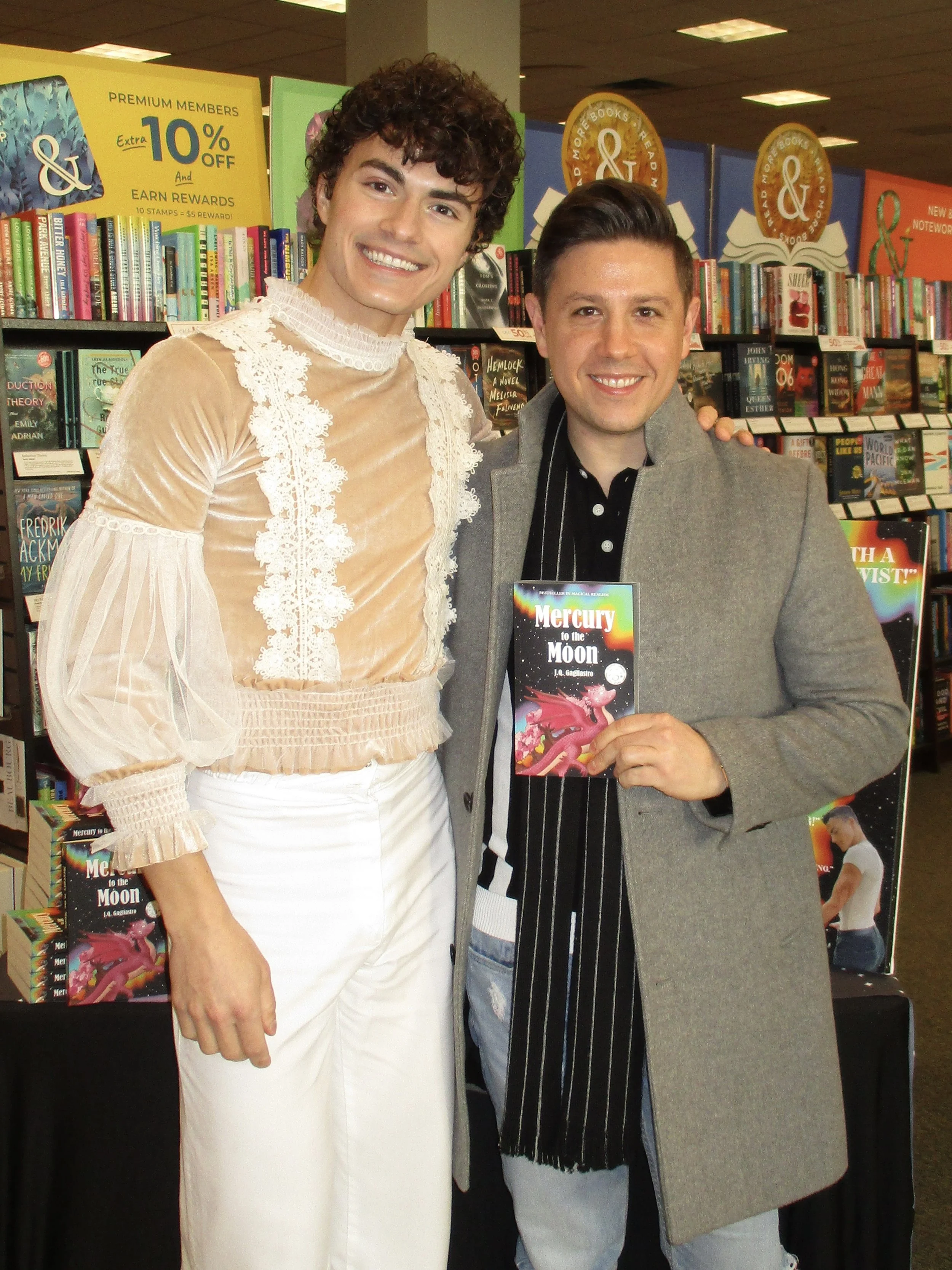 jq gagliastro books signing barnes and noble morris plains nj new jersey Mercury to the Moon by J.Q. Gagliastro fantasy books