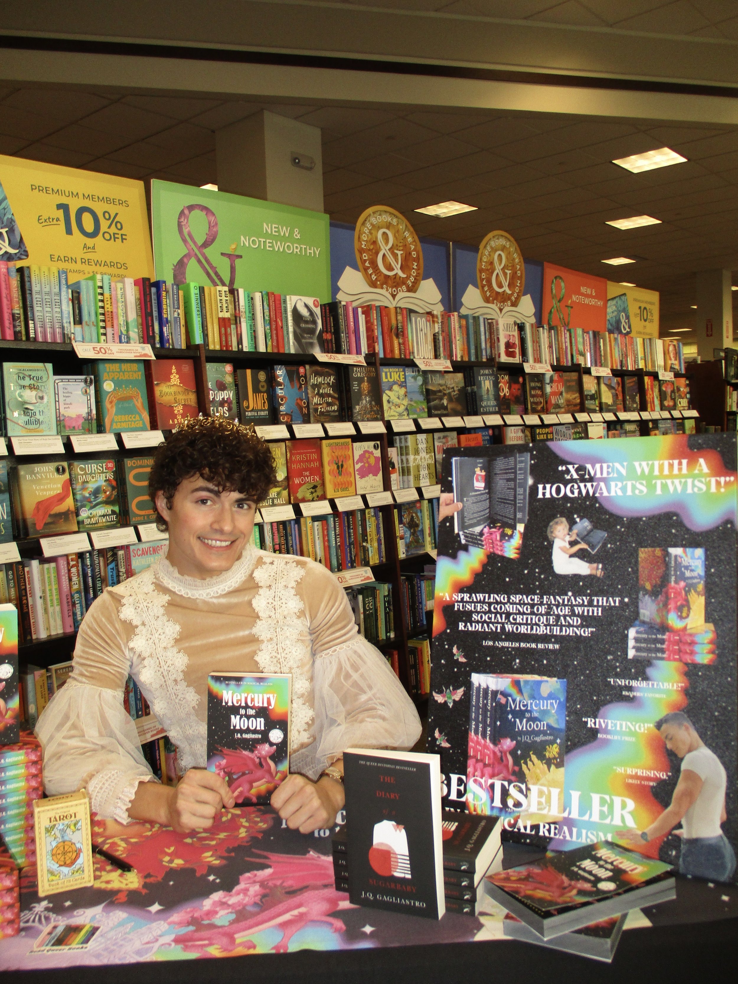 jq gagliastro books signing barnes and noble morris plains nj new jersey Mercury to the Moon by J.Q. Gagliastro fantasy books
