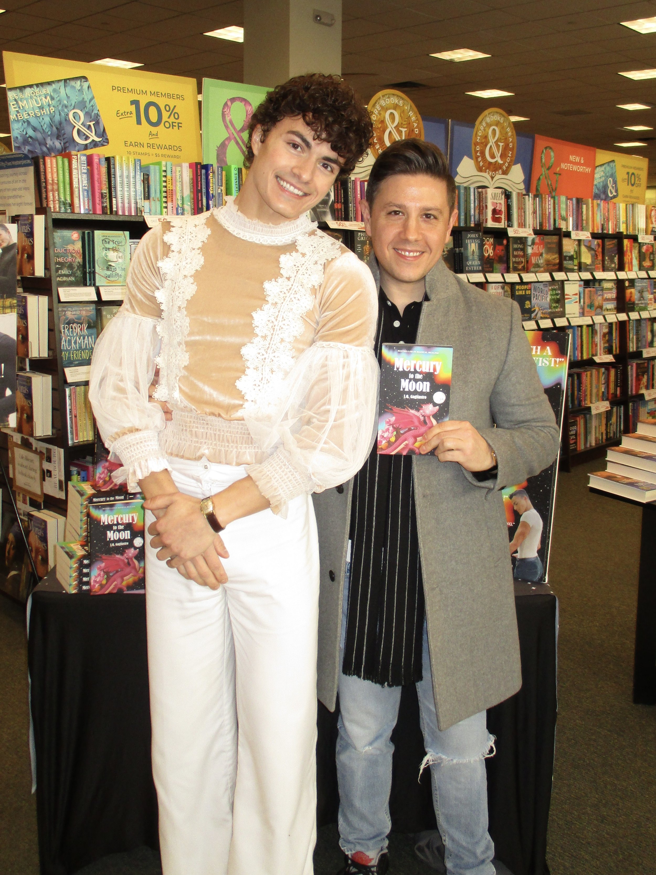 jq gagliastro books signing barnes and noble morris plains nj new jersey Mercury to the Moon by J.Q. Gagliastro fantasy books