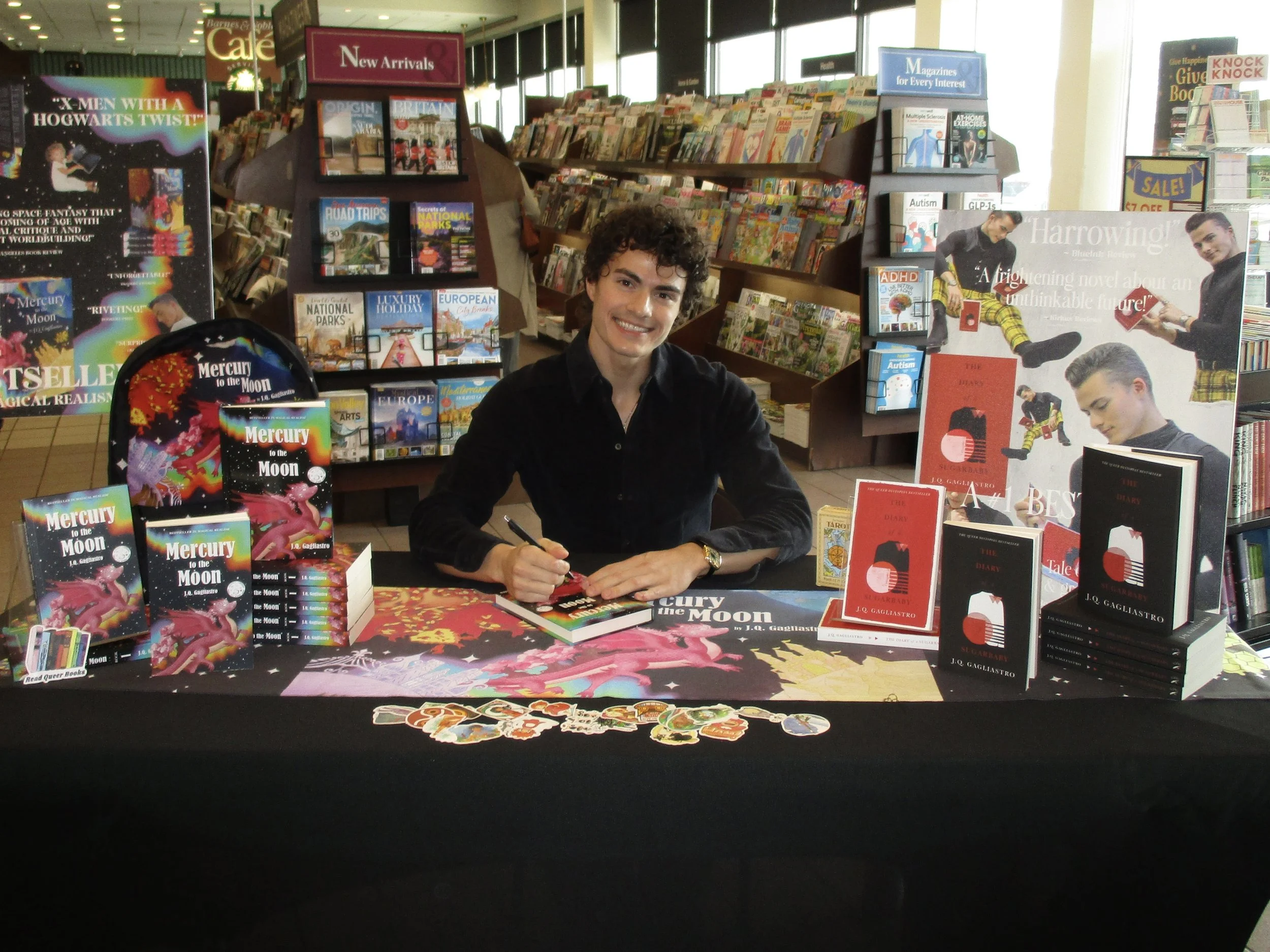 jq gagliastro book signing barnes and noble woodland park nj new jersey Mercury to the Moon by J.Q. Gagliastro barnes &amp; noble fantasy books