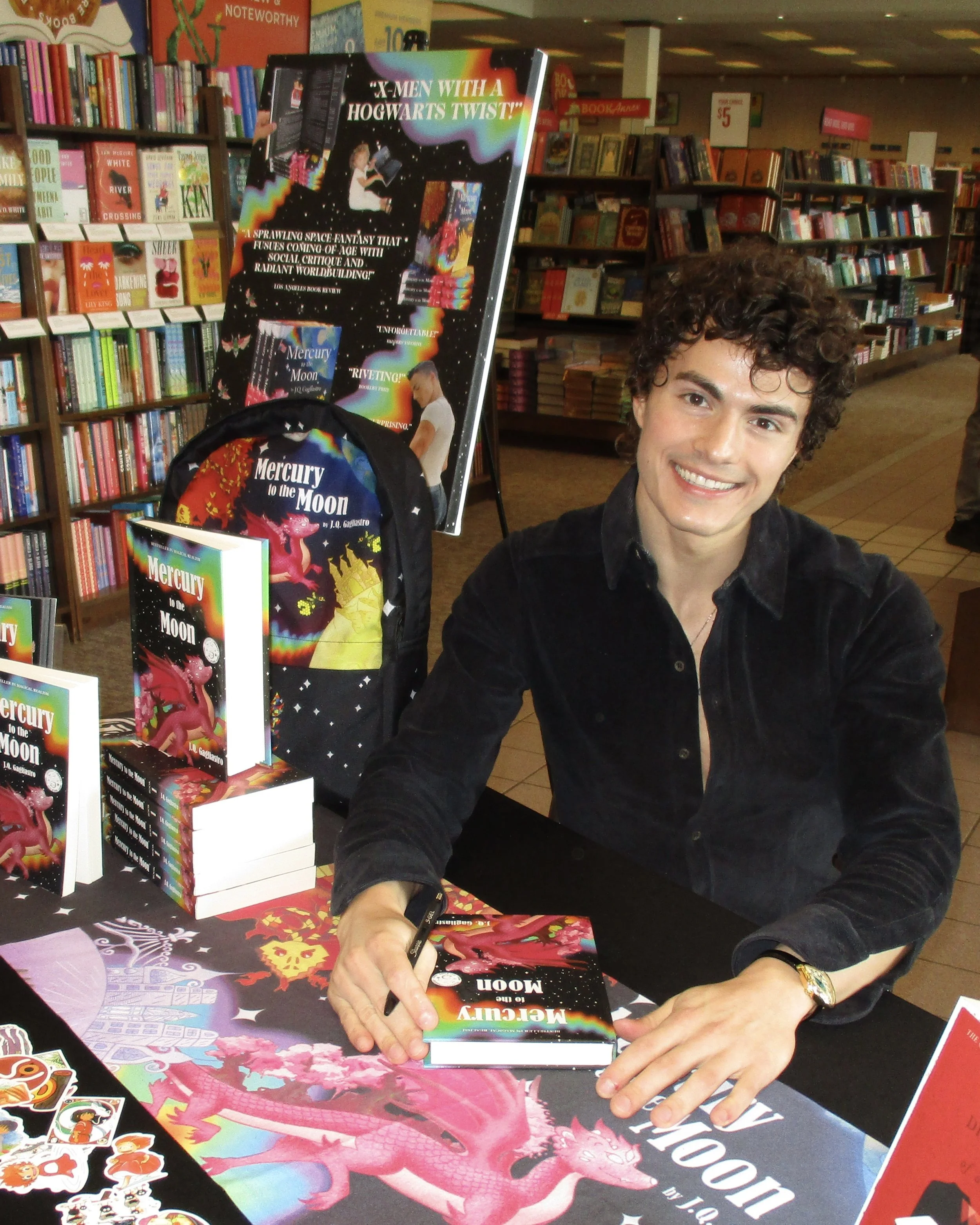 jq gagliastro book signing barnes and noble woodland park nj new jersey Mercury to the Moon by J.Q. Gagliastro barnes &amp; noble fantasy books