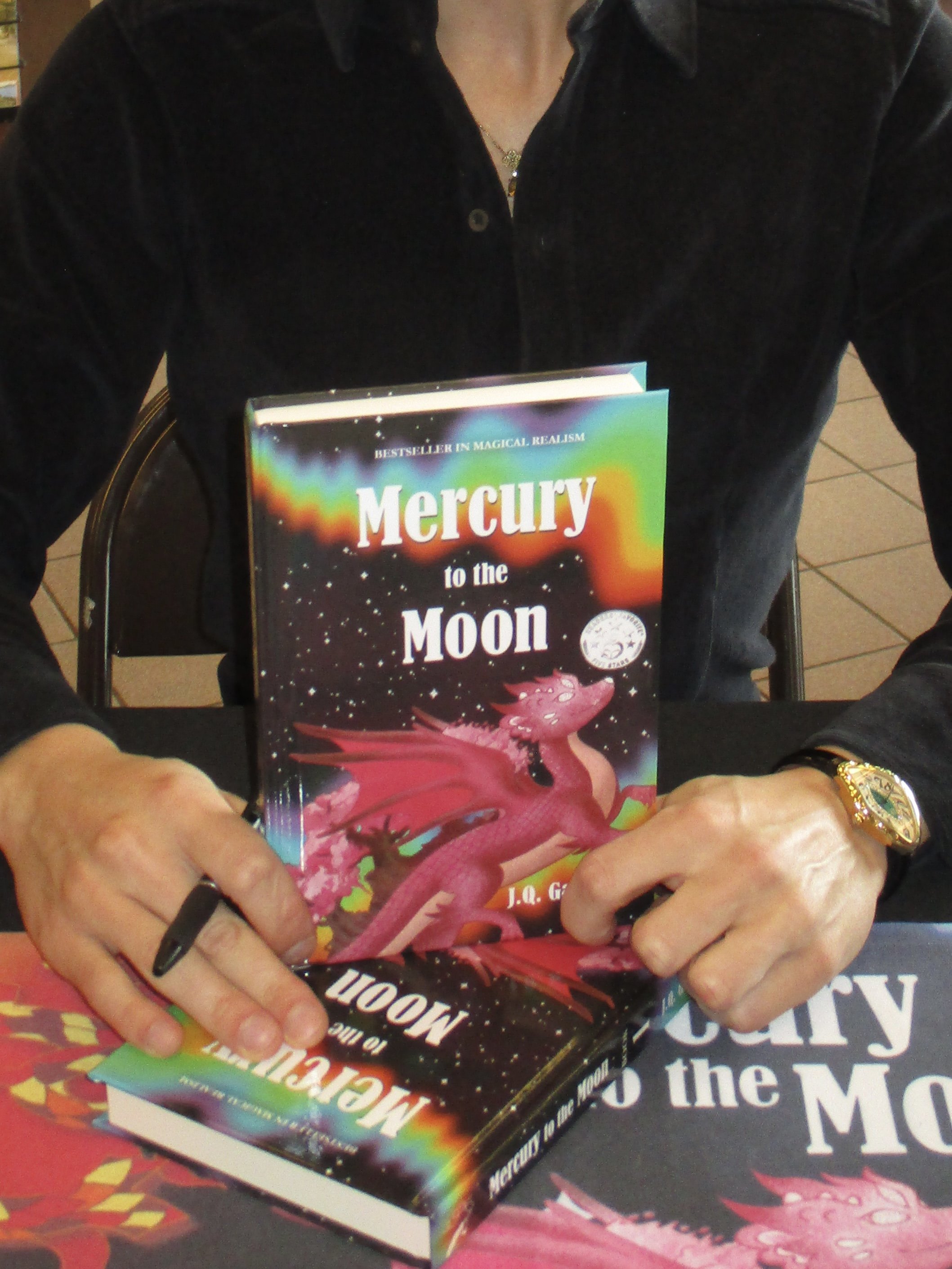 jq gagliastro book signing barnes and noble woodland park nj new jersey Mercury to the Moon by J.Q. Gagliastro barnes &amp; noble fantasy books