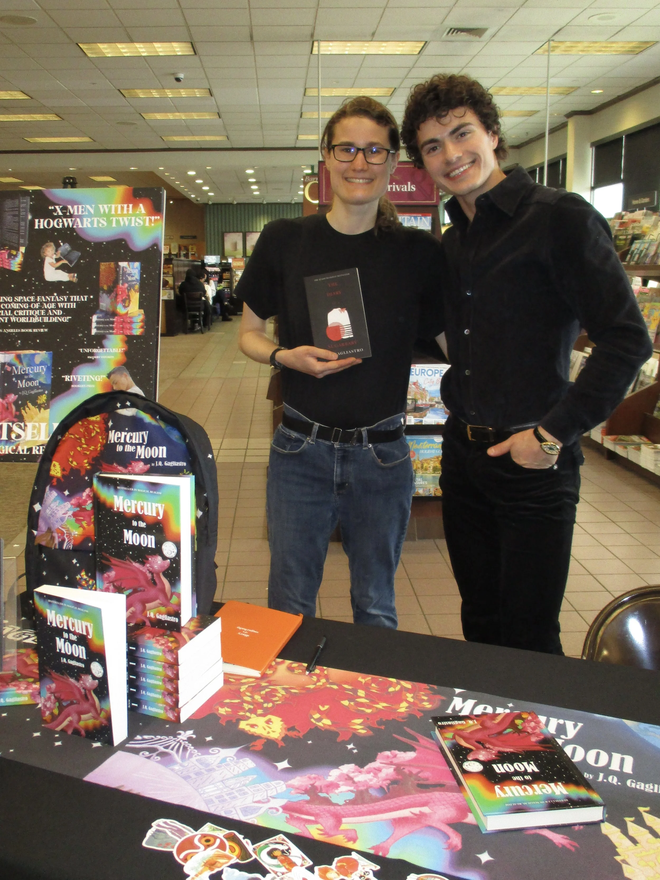 jq gagliastro book signing barnes and noble woodland park nj new jersey Mercury to the Moon by J.Q. Gagliastro barnes &amp; noble fantasy books