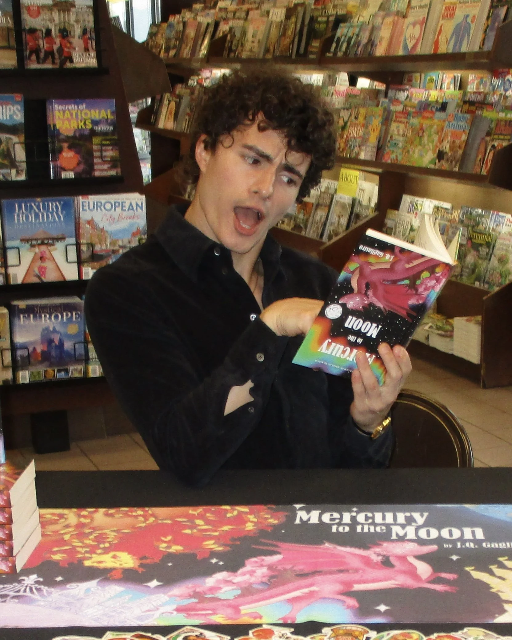 jq gagliastro book signing barnes and noble woodland park nj new jersey Mercury to the Moon by J.Q. Gagliastro barnes &amp; noble fantasy books