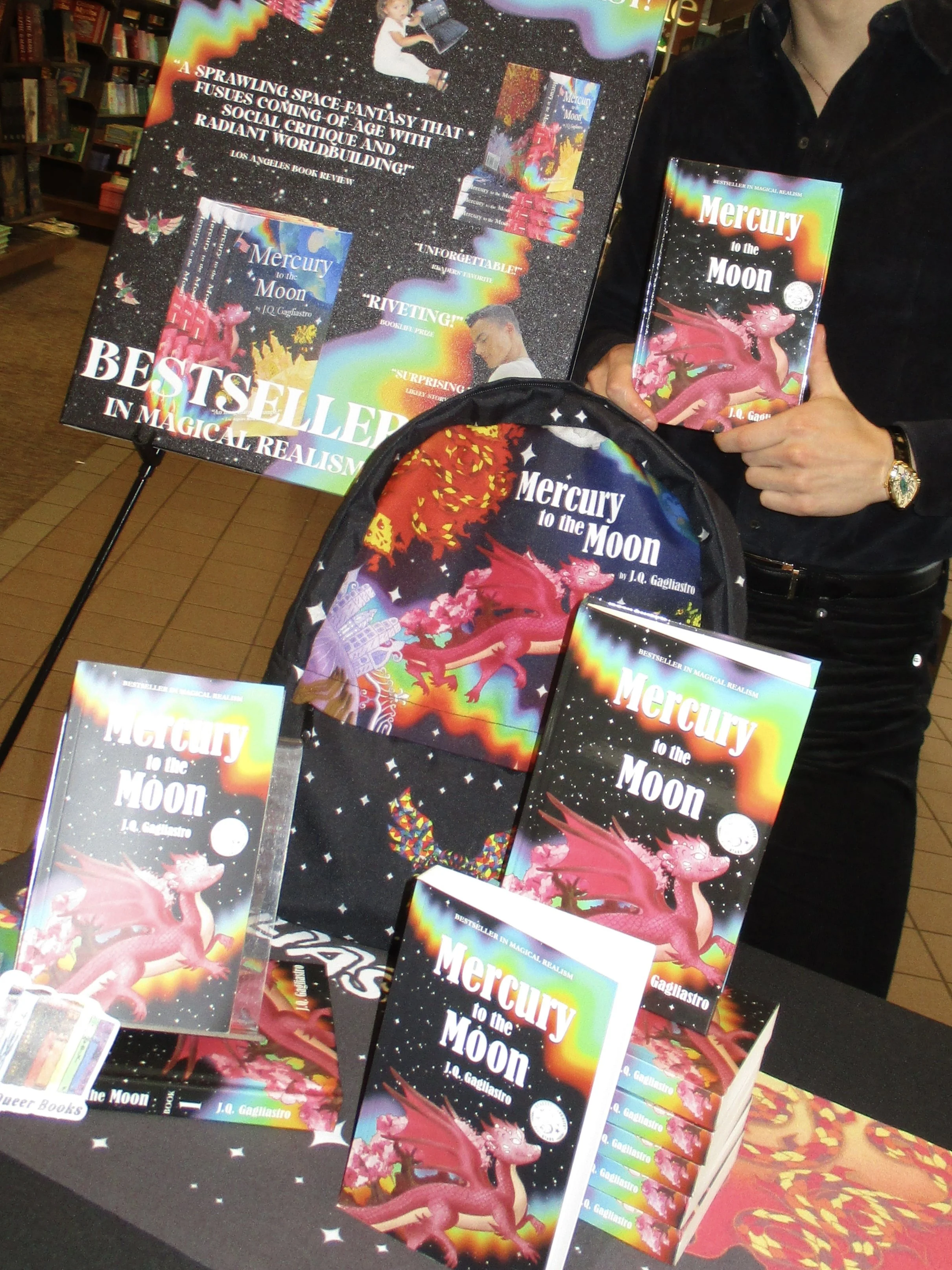 jq gagliastro book signing barnes and noble woodland park nj new jersey Mercury to the Moon by J.Q. Gagliastro barnes &amp; noble fantasy books