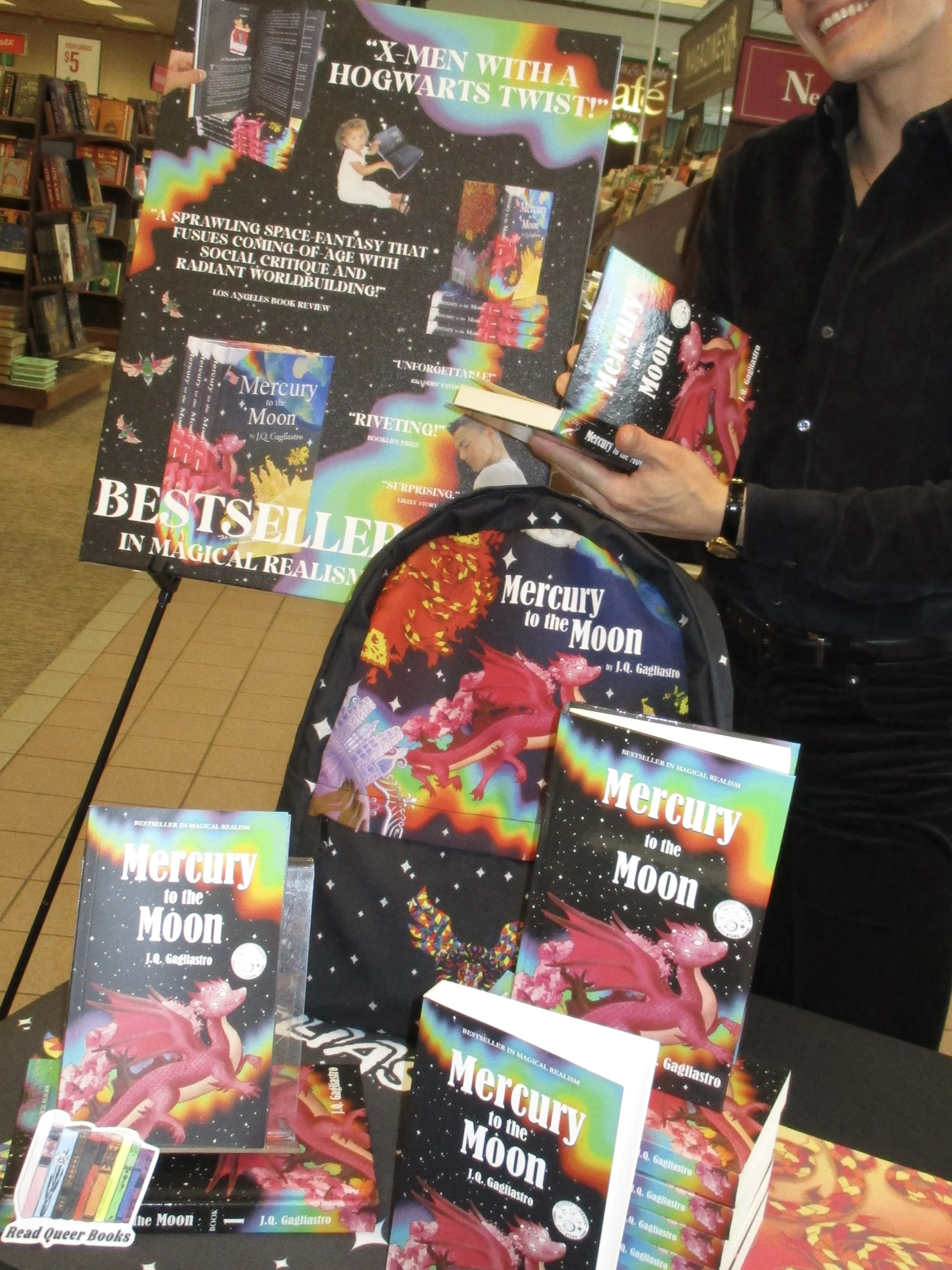 jq gagliastro book signing barnes and noble woodland park nj new jersey Mercury to the Moon by J.Q. Gagliastro barnes &amp; noble fantasy books