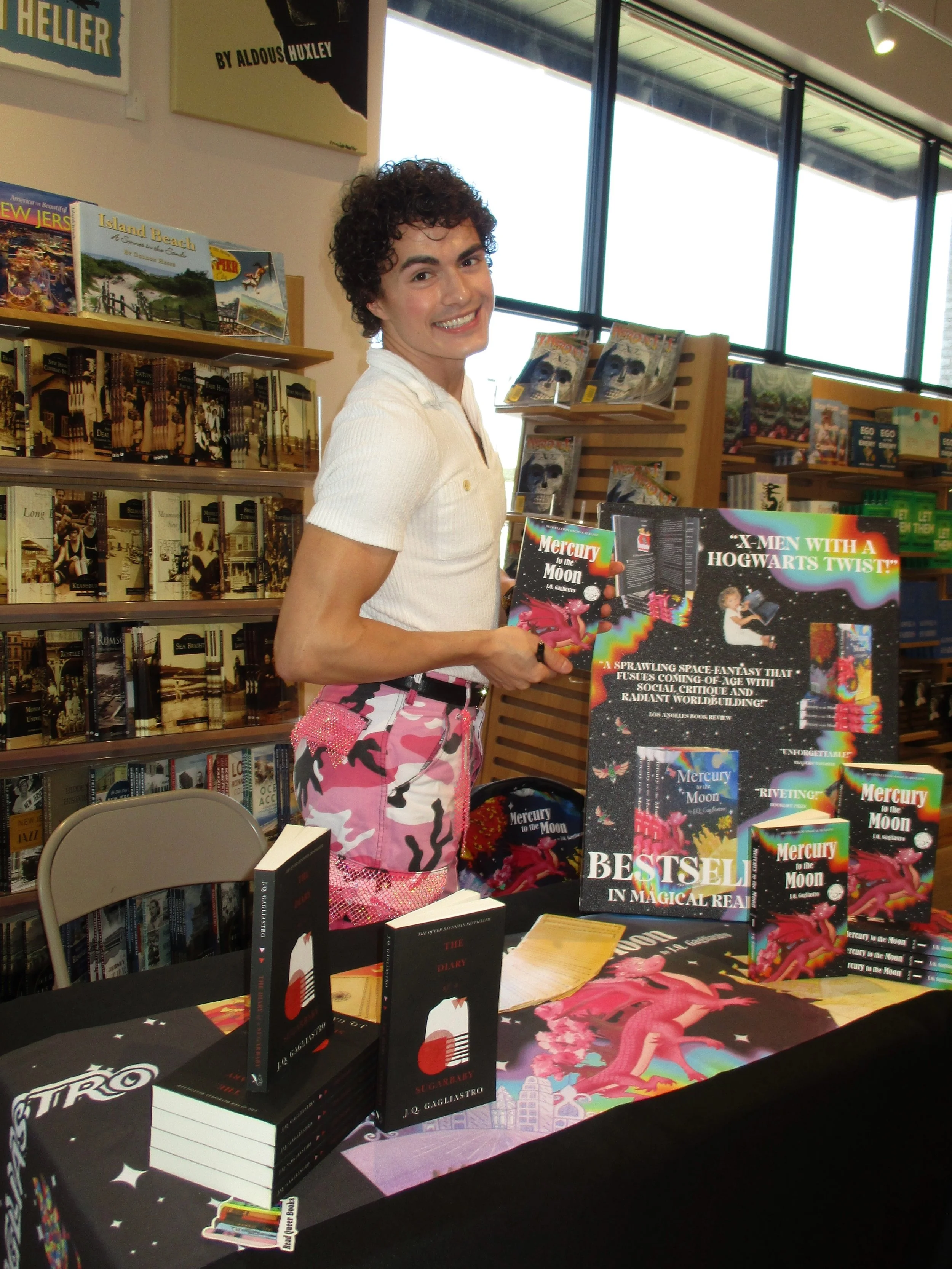 jq gagliastro books signing barnes and noble eatontown nj monmouth mall new jersey Mercury to the Moon by J.Q. Gagliastro barnes &amp; noble fantasy books