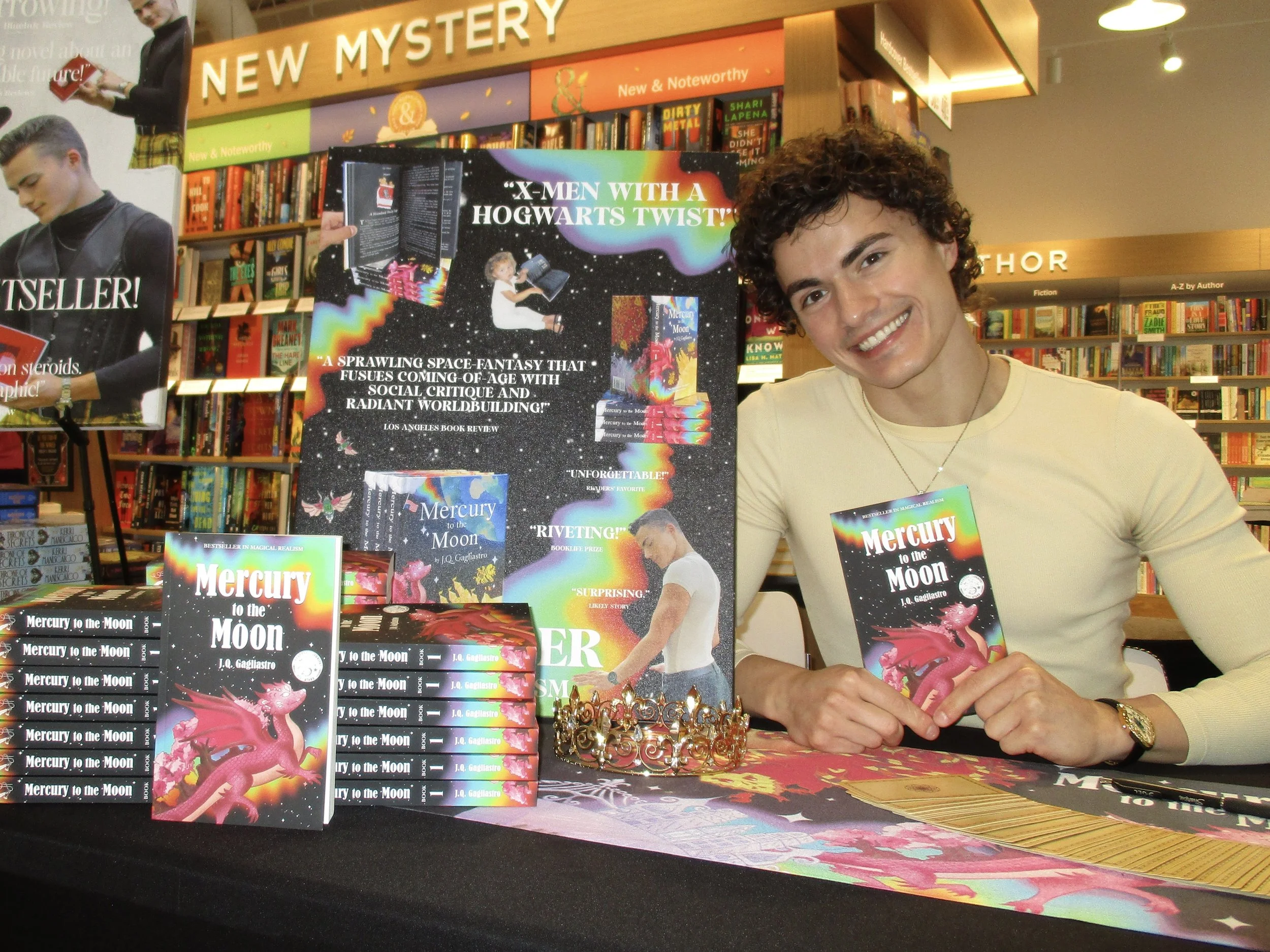 jq gagliastro book signing barnes and noble ledgewood nj new jersey Mercury to the Moon J.Q. Gagliastro barnes &amp; noble fantasy book indie bestseller