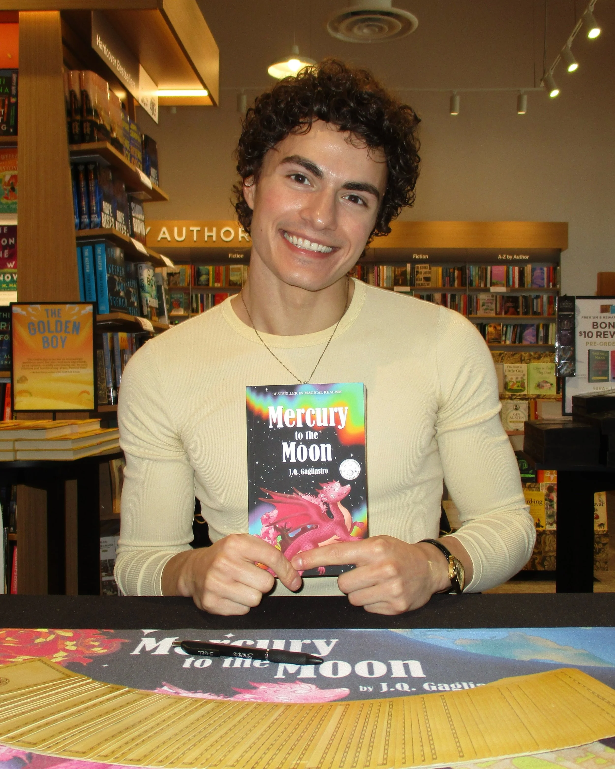 jq gagliastro book signing barnes and noble ledgewood nj new jersey Mercury to the Moon J.Q. Gagliastro barnes &amp; noble fantasy book indie bestseller
