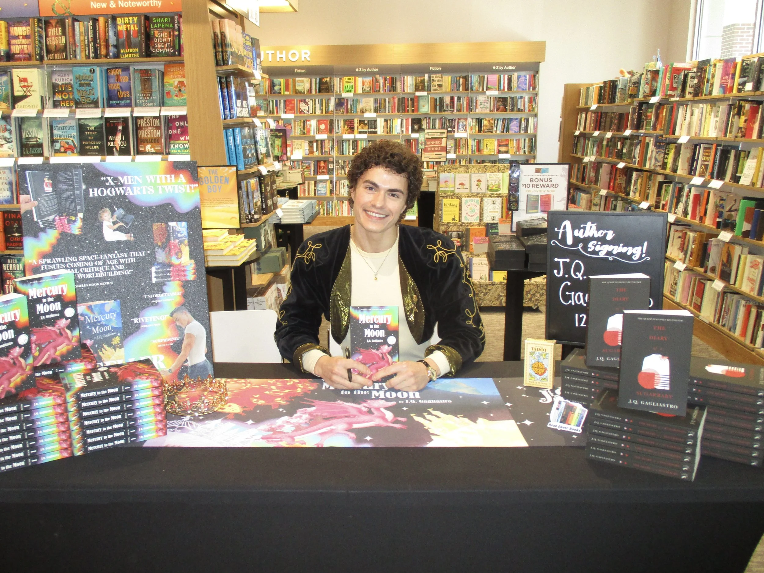 jq gagliastro book signing barnes and noble ledgewood nj new jersey Mercury to the Moon J.Q. Gagliastro barnes &amp; noble fantasy book indie bestseller