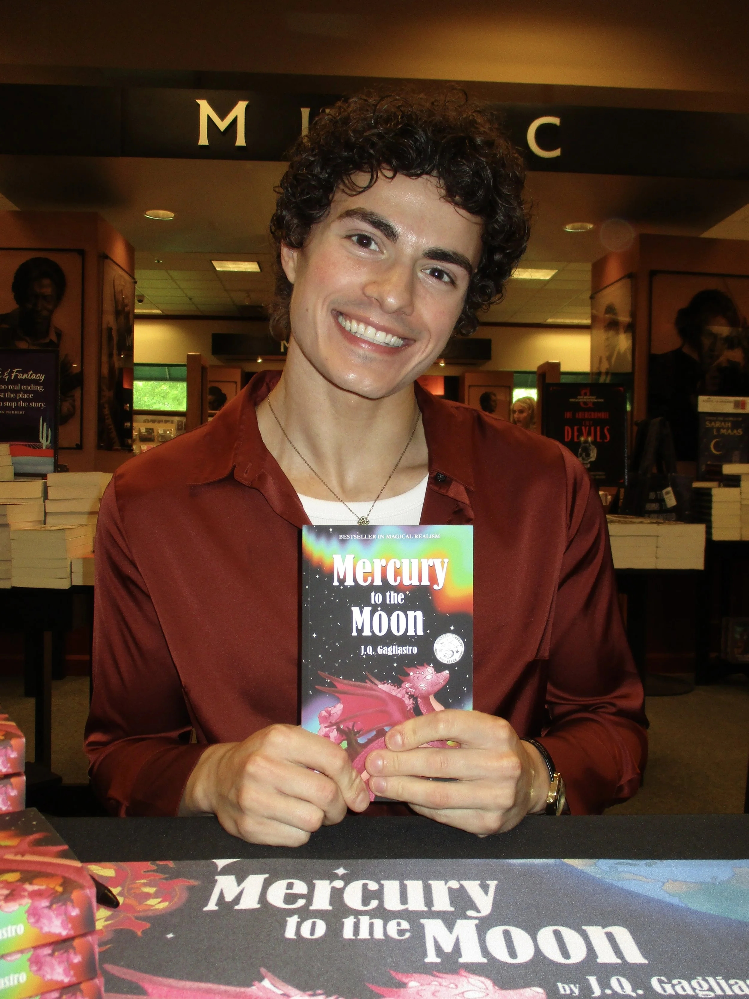 jq gagliastro book signing barnes and noble marlton nj new jersey Mercury to the Moon J.Q. Gagliastro barnes &amp; noble fantasy book indie bestseller