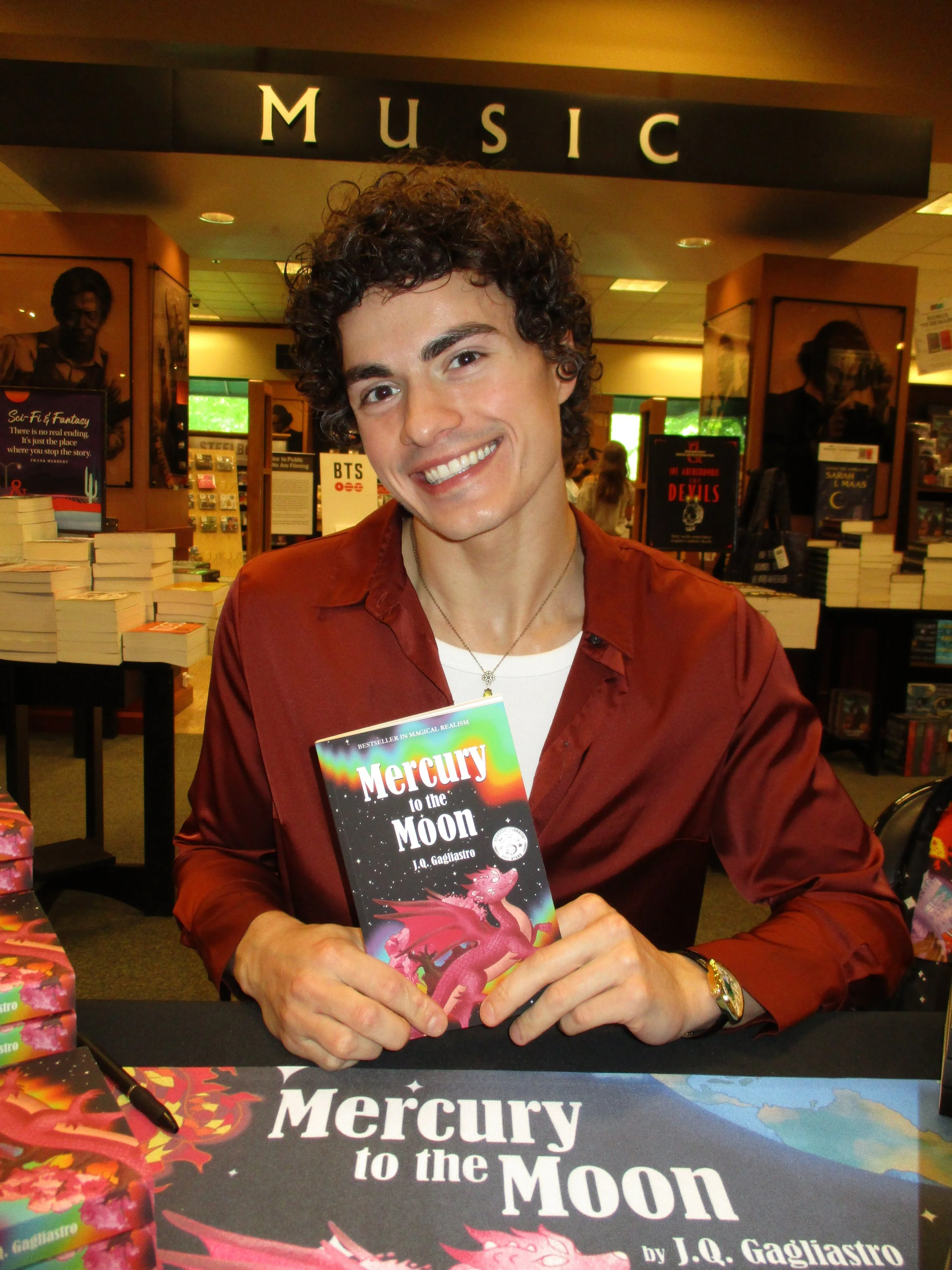 jq gagliastro book signing barnes and noble marlton nj new jersey Mercury to the Moon J.Q. Gagliastro barnes &amp; noble fantasy book indie bestseller