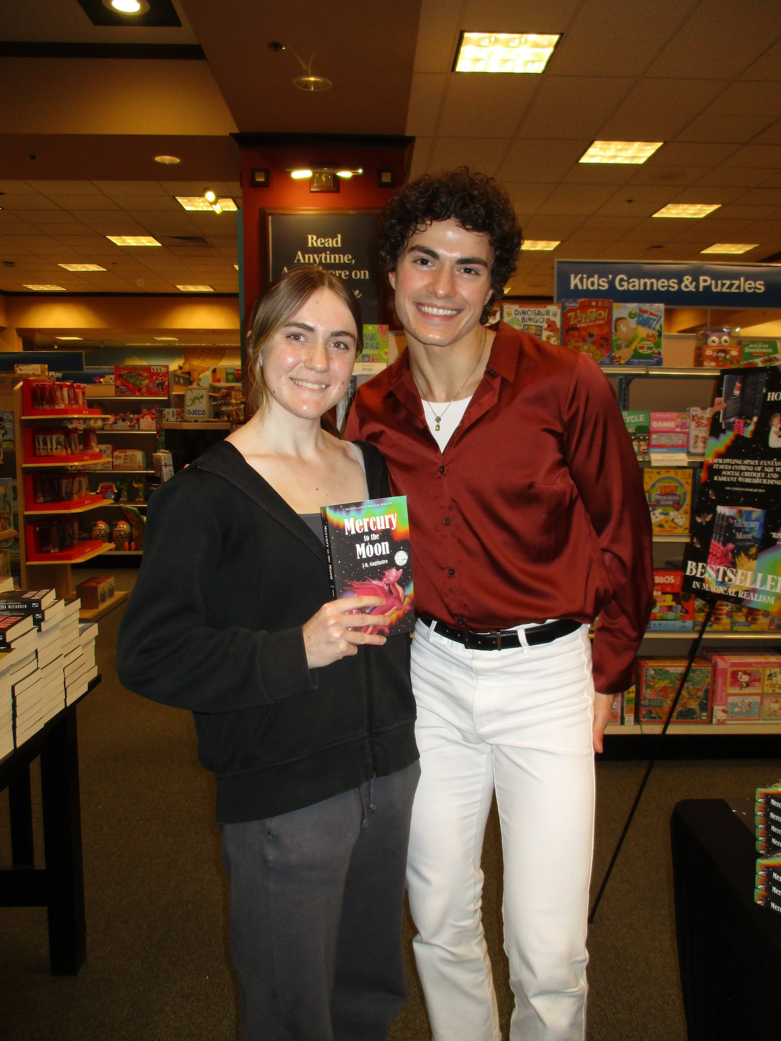 jq gagliastro book signing barnes and noble marlton nj new jersey Mercury to the Moon J.Q. Gagliastro barnes &amp; noble fantasy book indie bestseller