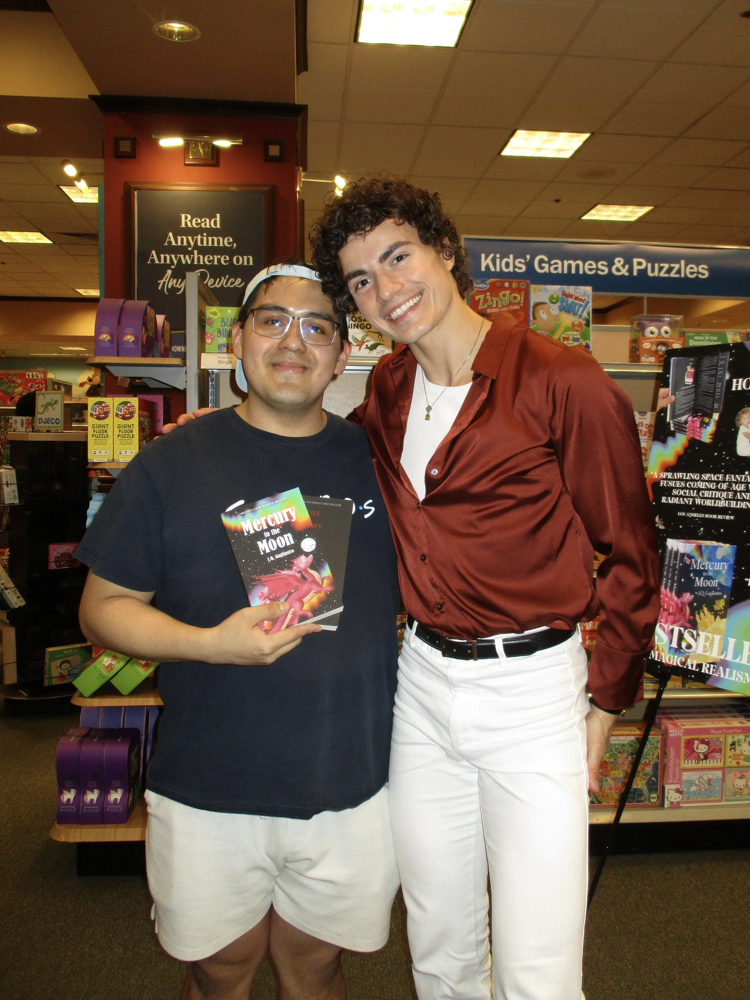 jq gagliastro book signing barnes and noble marlton nj new jersey Mercury to the Moon J.Q. Gagliastro barnes &amp; noble fantasy book indie bestseller