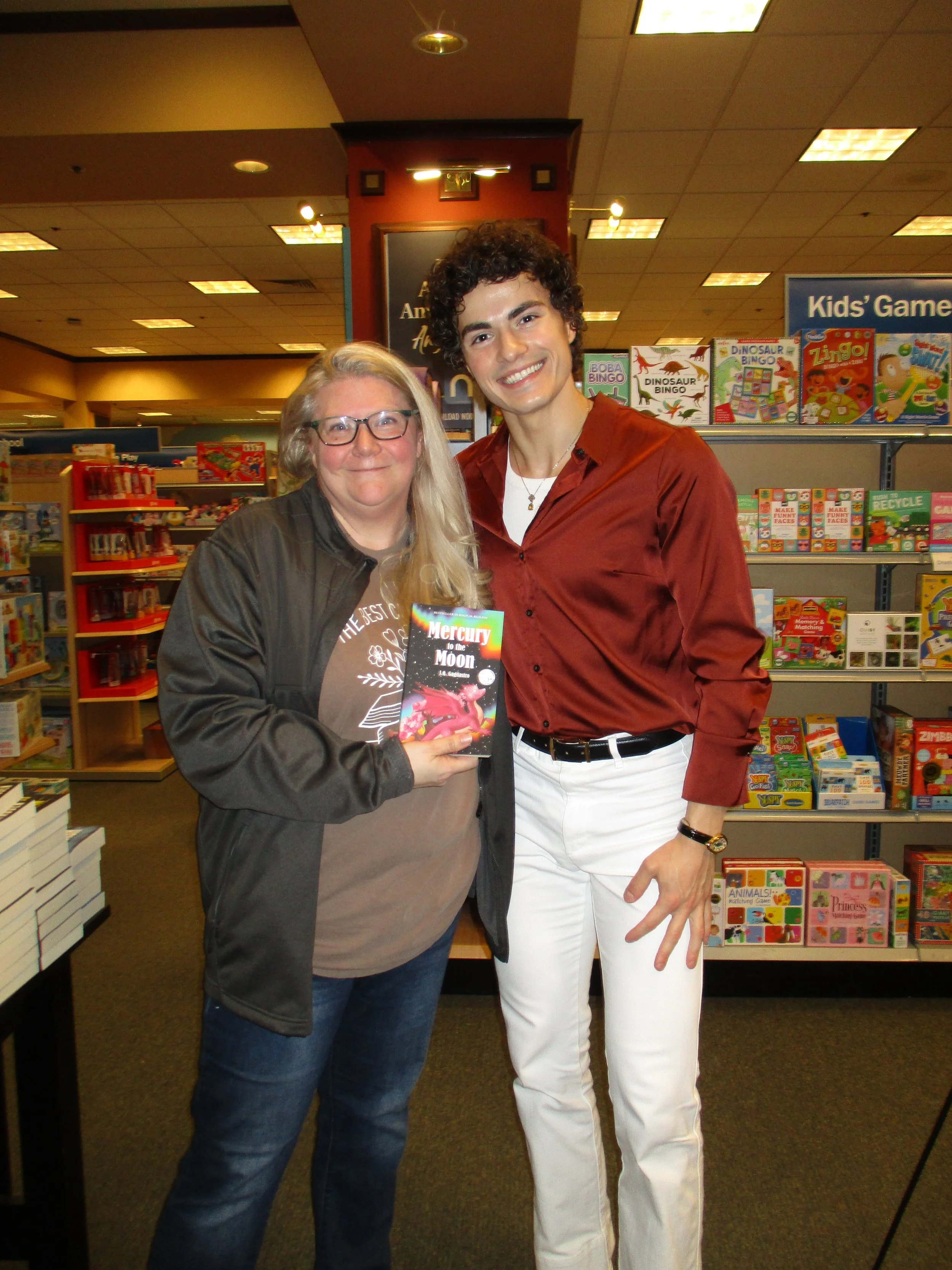jq gagliastro book signing barnes and noble marlton nj new jersey Mercury to the Moon J.Q. Gagliastro barnes &amp; noble fantasy book indie bestseller