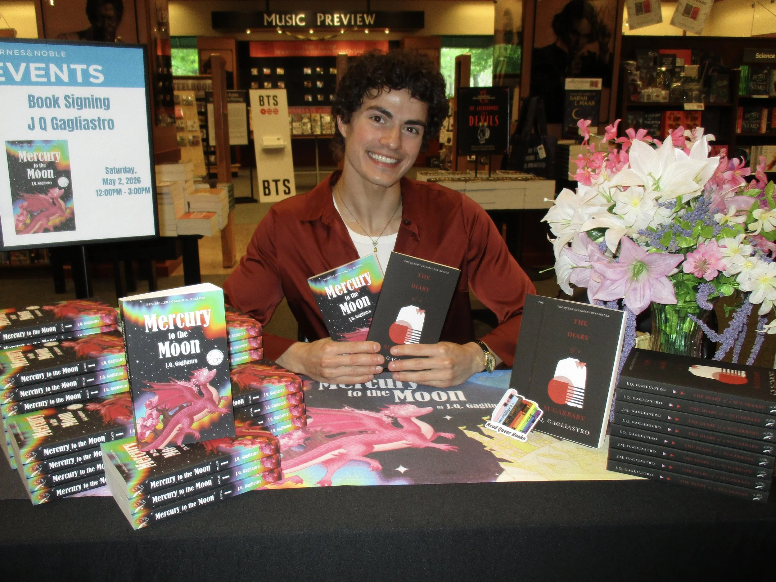 jq gagliastro book signing barnes and noble marlton nj new jersey Mercury to the Moon J.Q. Gagliastro barnes &amp; noble fantasy book indie bestseller