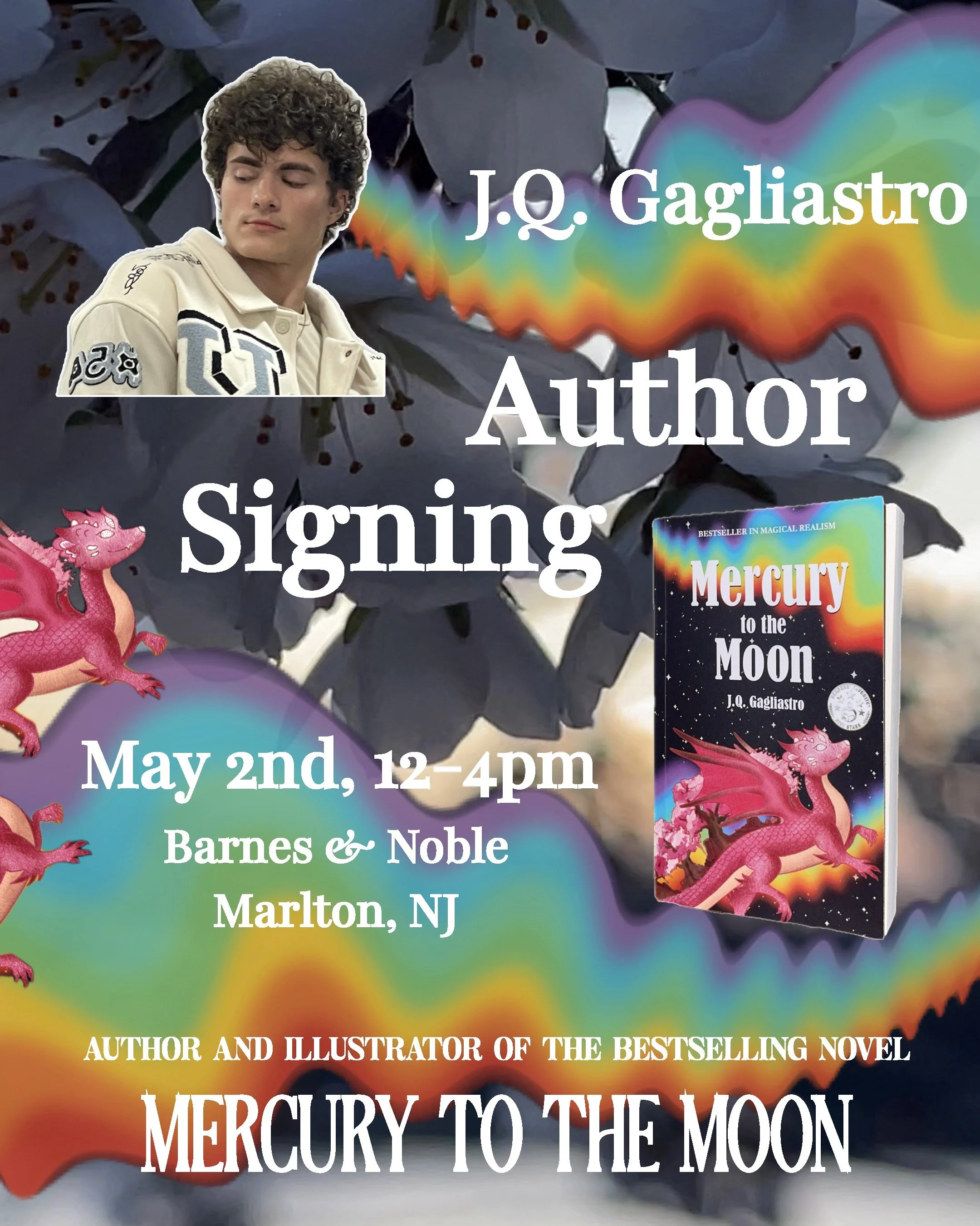 jq gagliastro book signing barnes and noble marlton nj new jersey Mercury to the Moon J.Q. Gagliastro barnes &amp; noble fantasy book indie bestseller