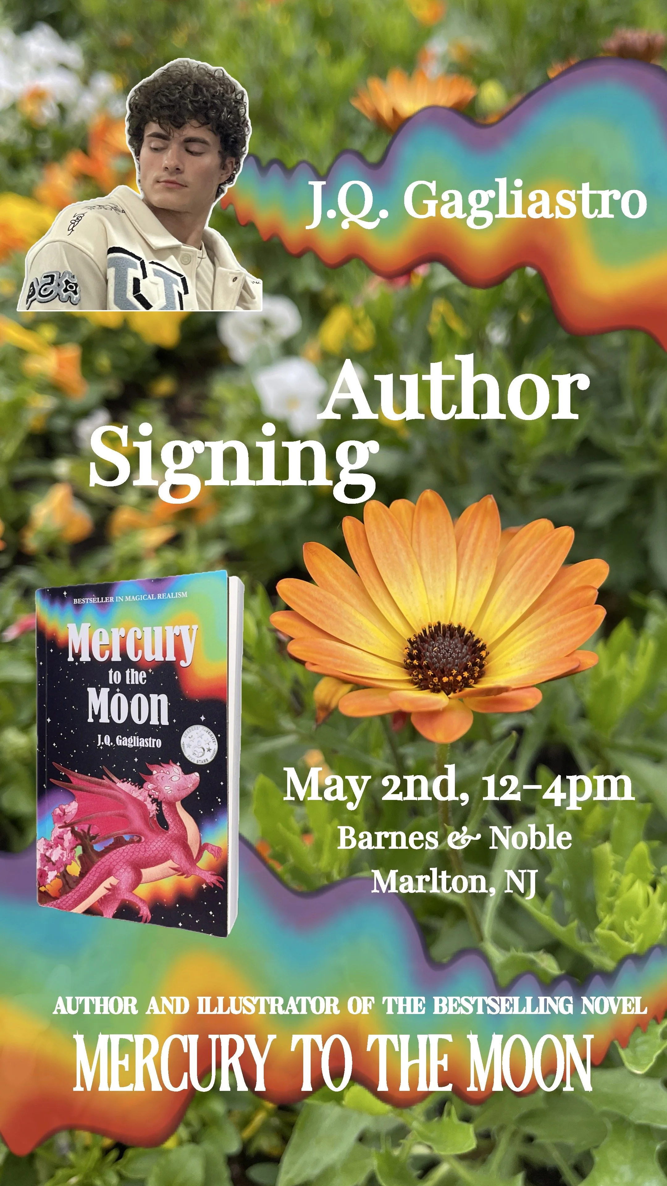 jq gagliastro book signing barnes and noble marlton nj new jersey Mercury to the Moon J.Q. Gagliastro barnes &amp; noble fantasy book indie bestseller
