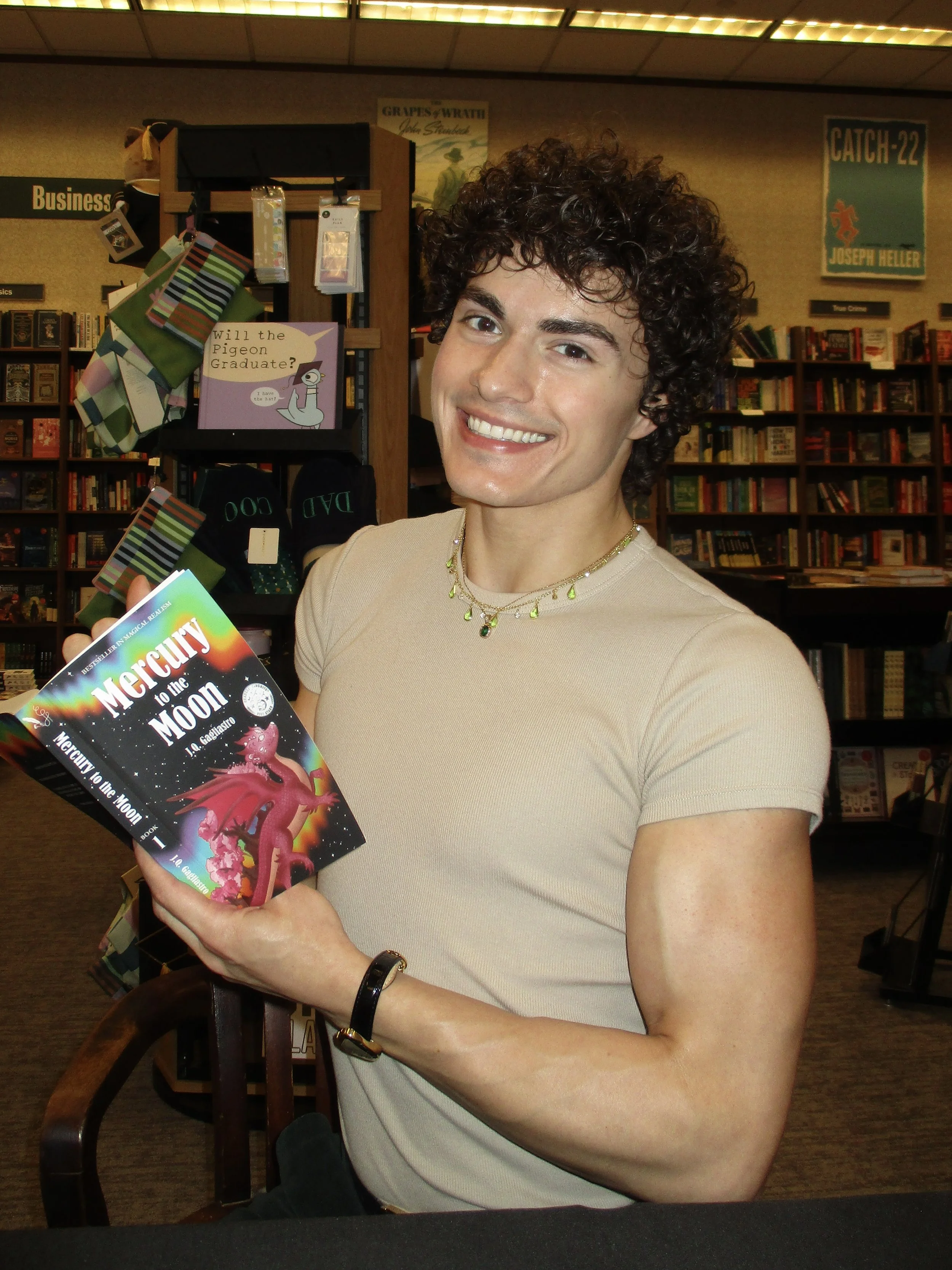 jq gagliastro book signing barnes and noble broomall pa Mercury to the Moon J.Q. Gagliastro barnes &amp; noble fantasy book indie bestseller