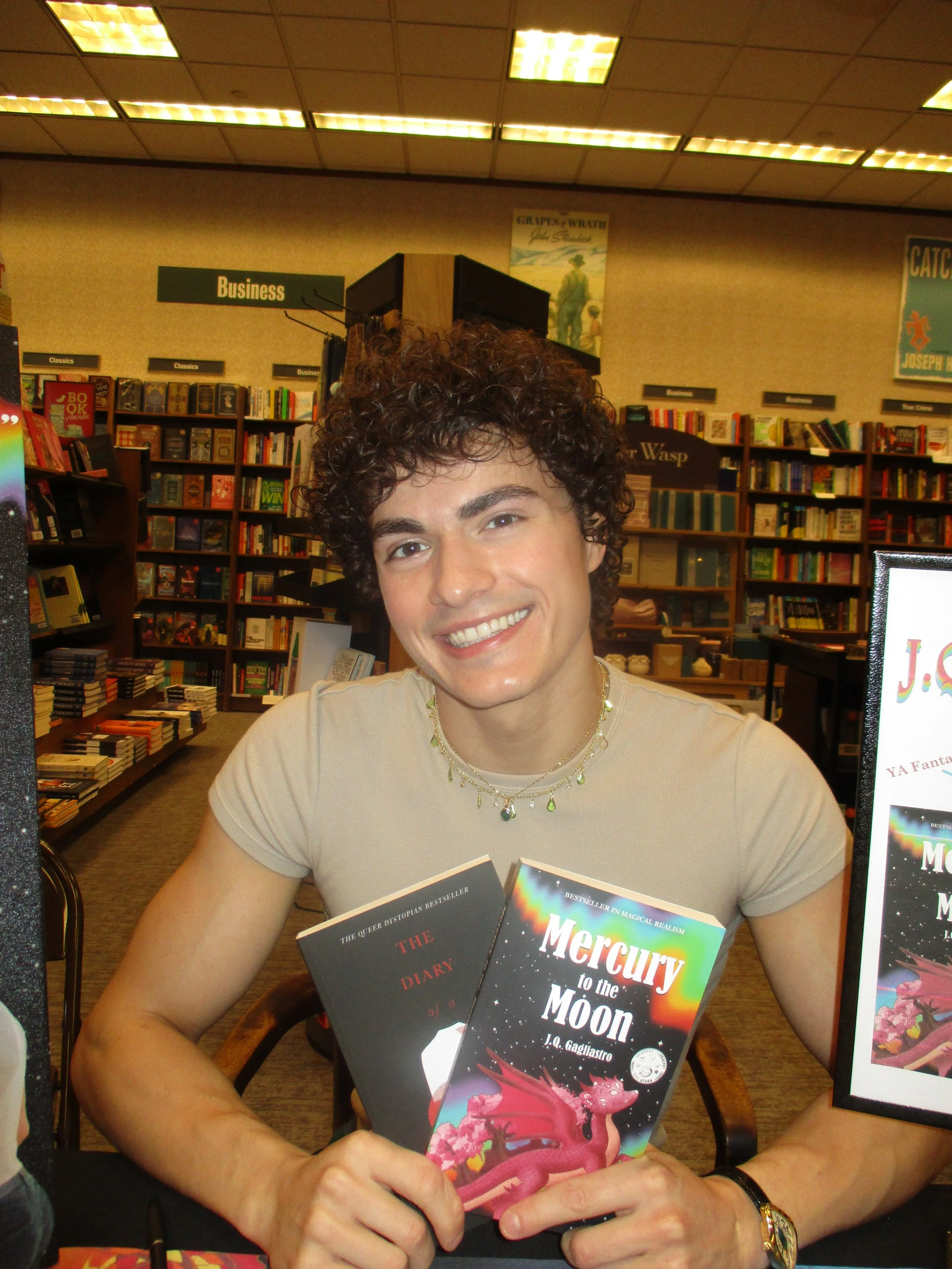 jq gagliastro book signing barnes and noble broomall pa Mercury to the Moon J.Q. Gagliastro barnes &amp; noble fantasy book indie bestseller
