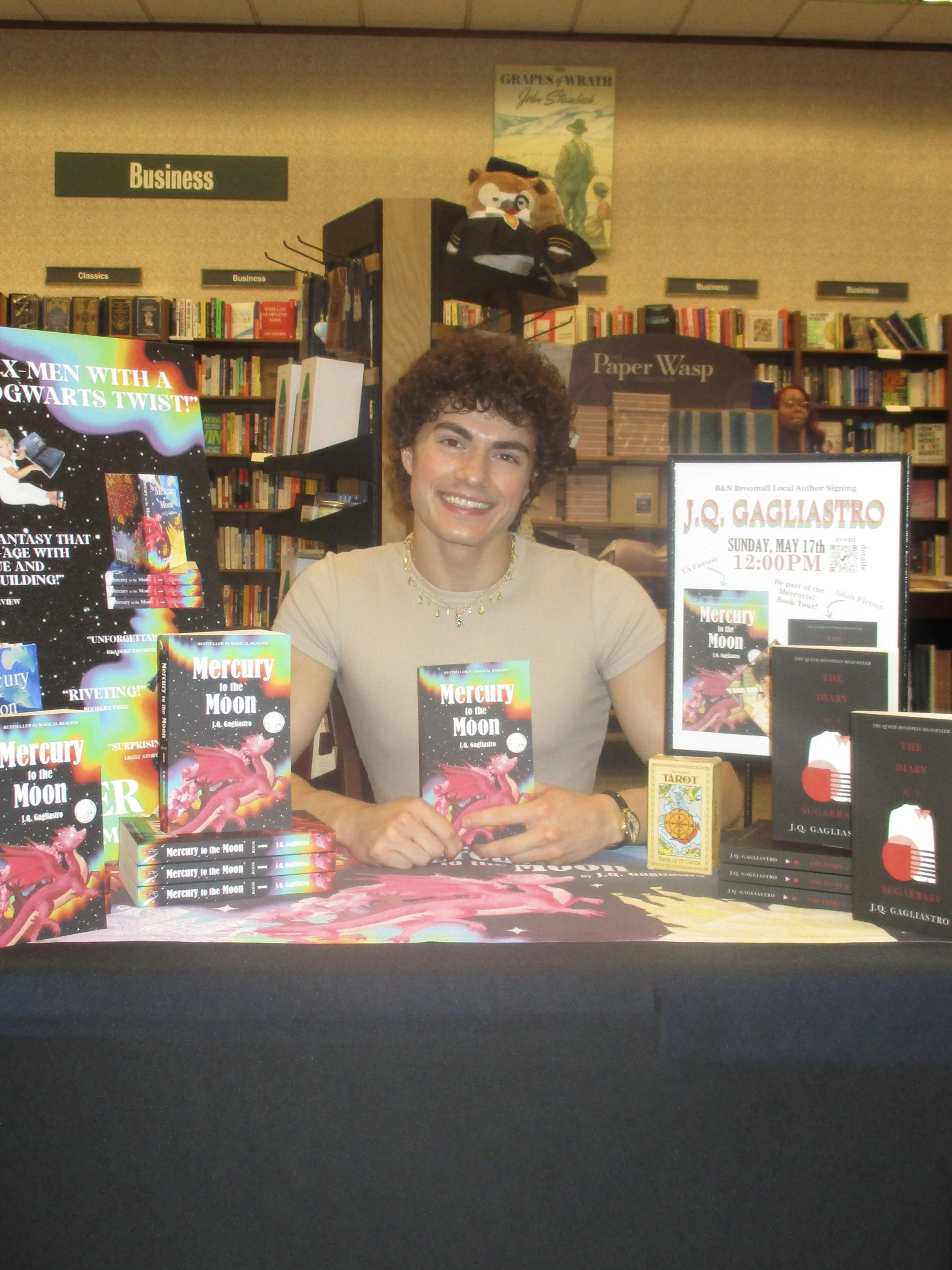 jq gagliastro book signing barnes and noble broomall pa Mercury to the Moon J.Q. Gagliastro barnes &amp; noble fantasy book indie bestseller