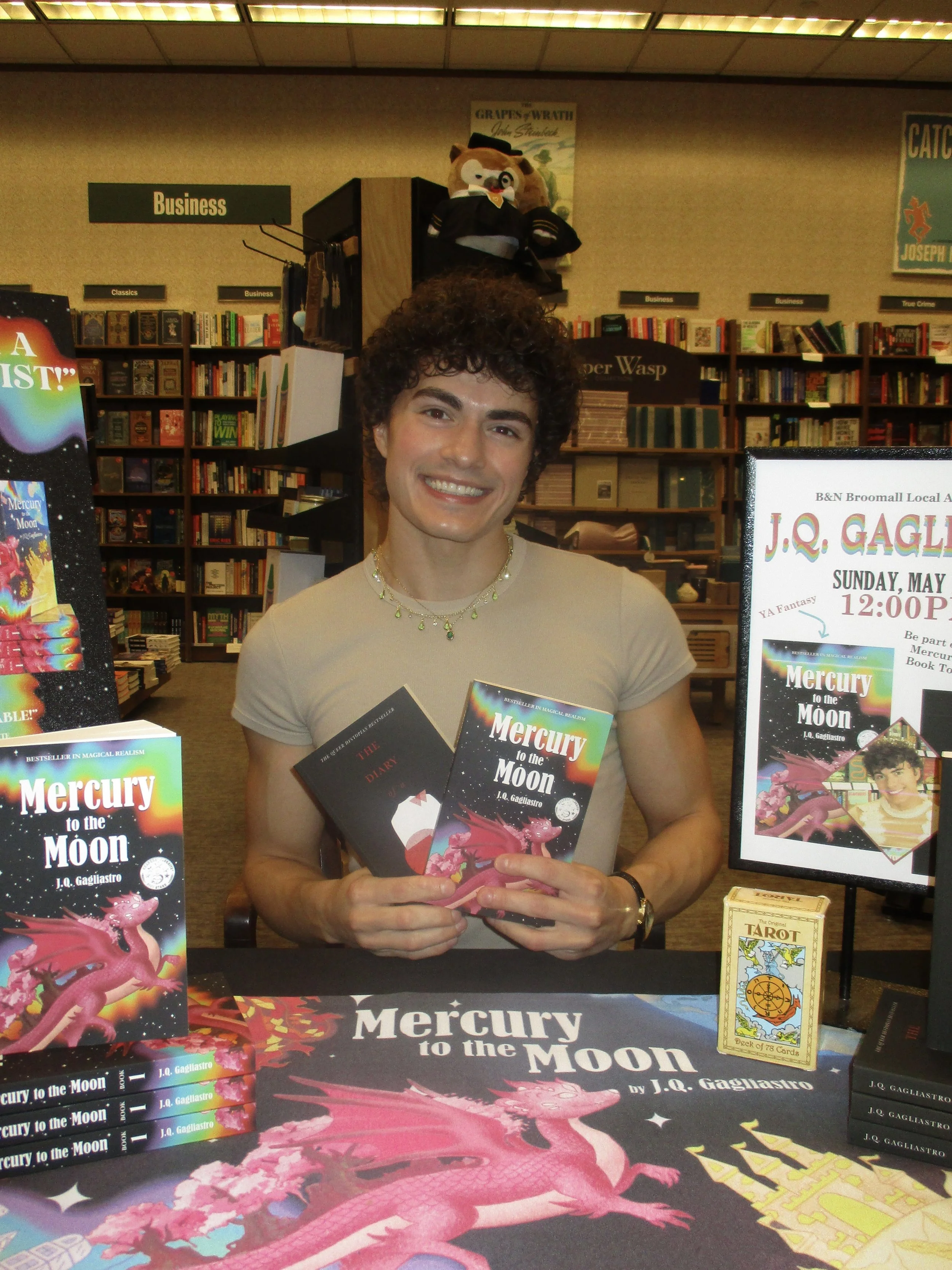 jq gagliastro book signing barnes and noble broomall pa Mercury to the Moon J.Q. Gagliastro barnes &amp; noble fantasy book indie bestseller