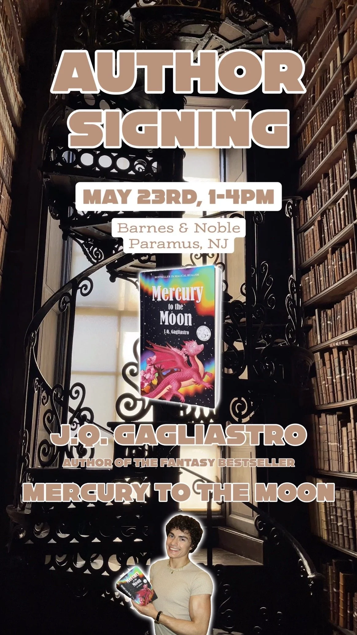 jq gagliastro book signing barnes and noble paramus nj Mercury to the Moon by J.Q. Gagliastro barnes &amp; noble fantasy book bestseller