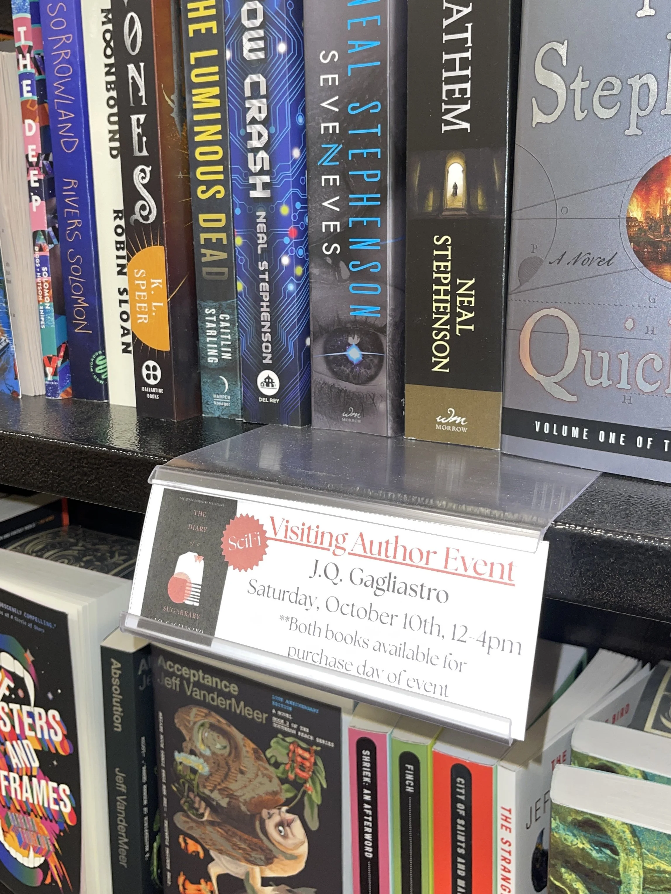 jq gagliastro book author signing ithaca new york barnes and noble