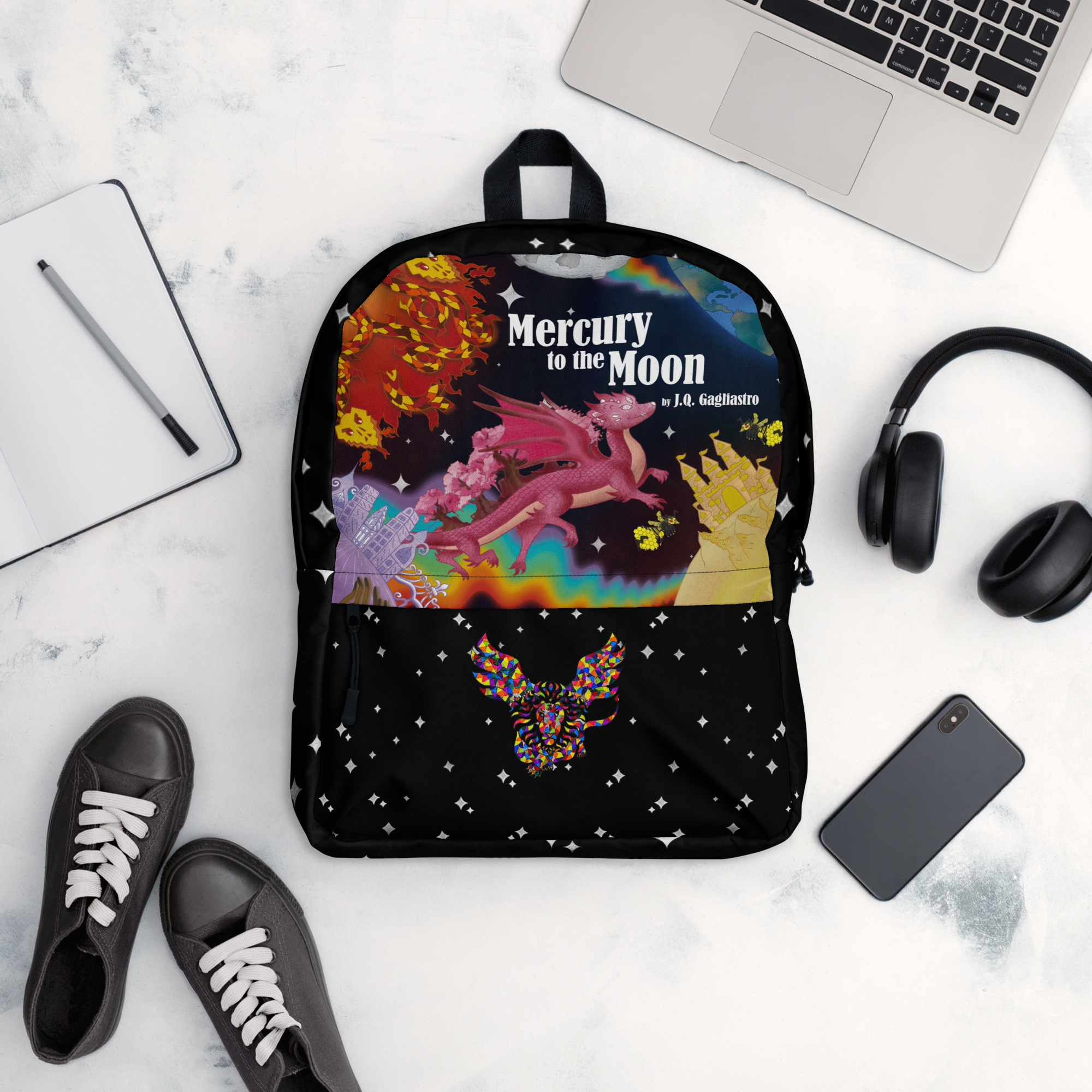 Mercury to the Moon backpack back to school backpack