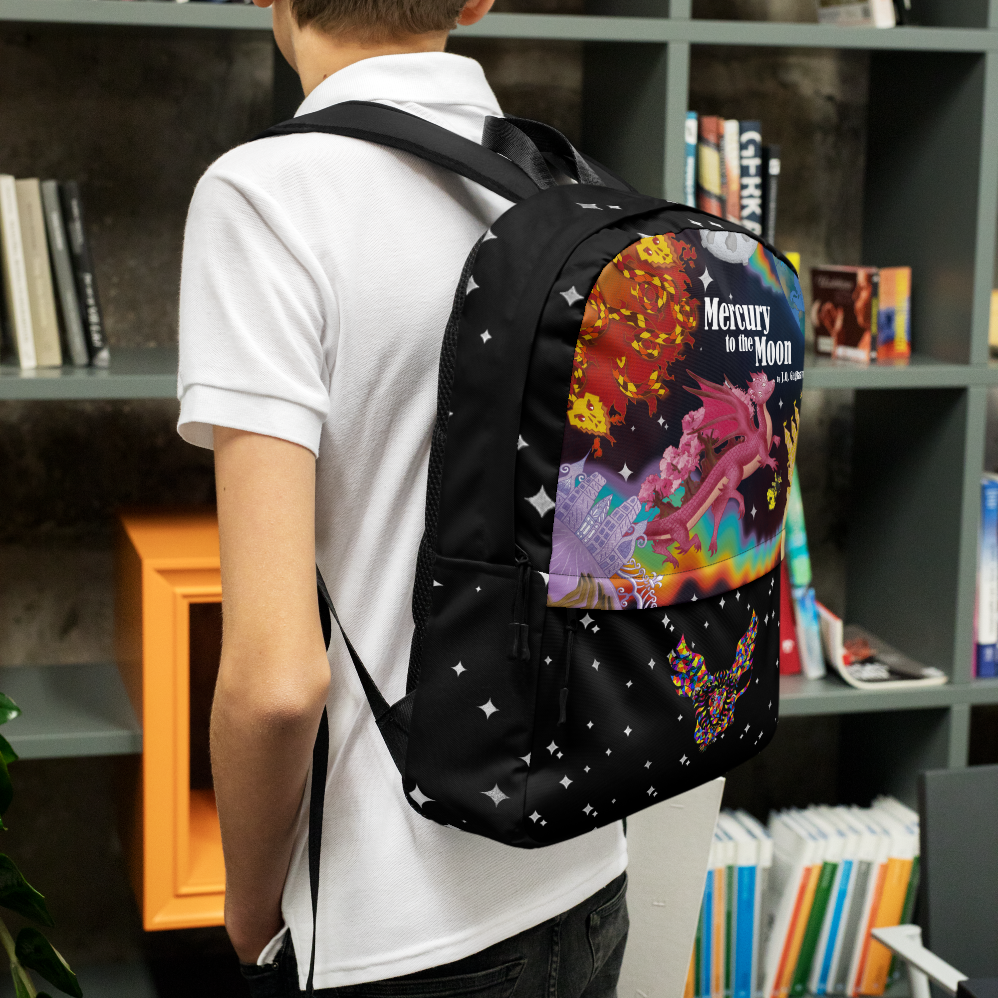 Mercury to the Moon backpack back to school backpack