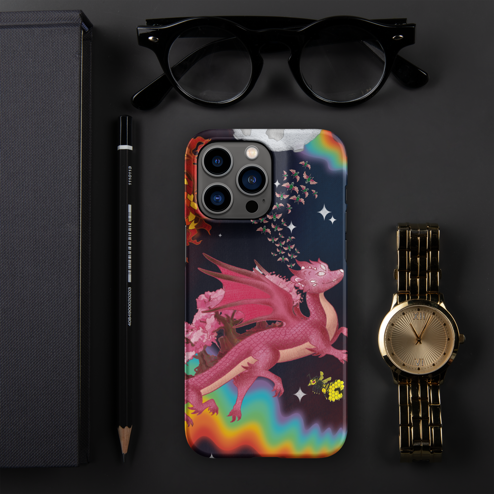 Mercury to the Moon iPhone case dragon iPhone case space iPhone case rainbow iPhone case