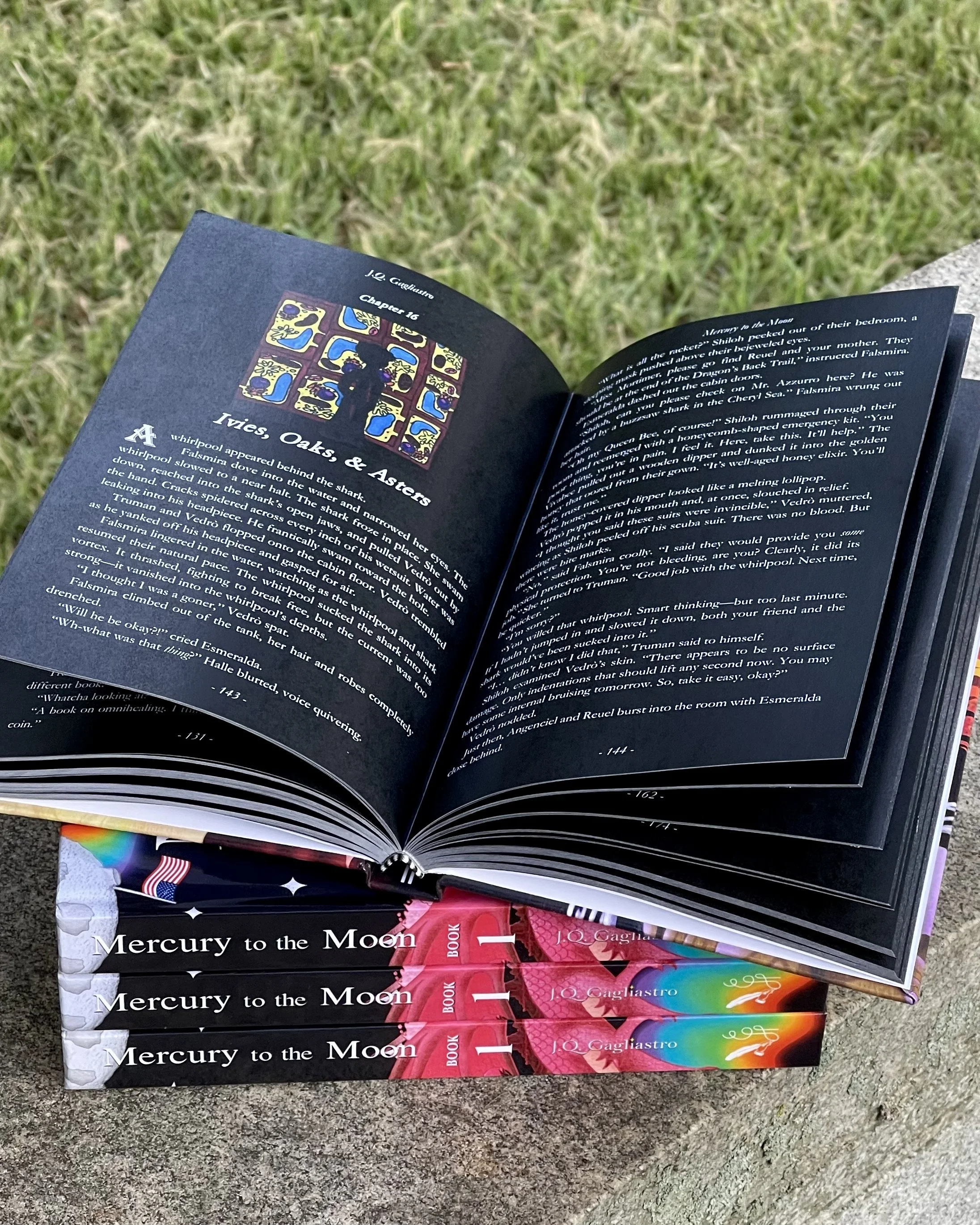 Mercury to the Moon J.Q. Gagliastro black edition book technicolor version special edition
