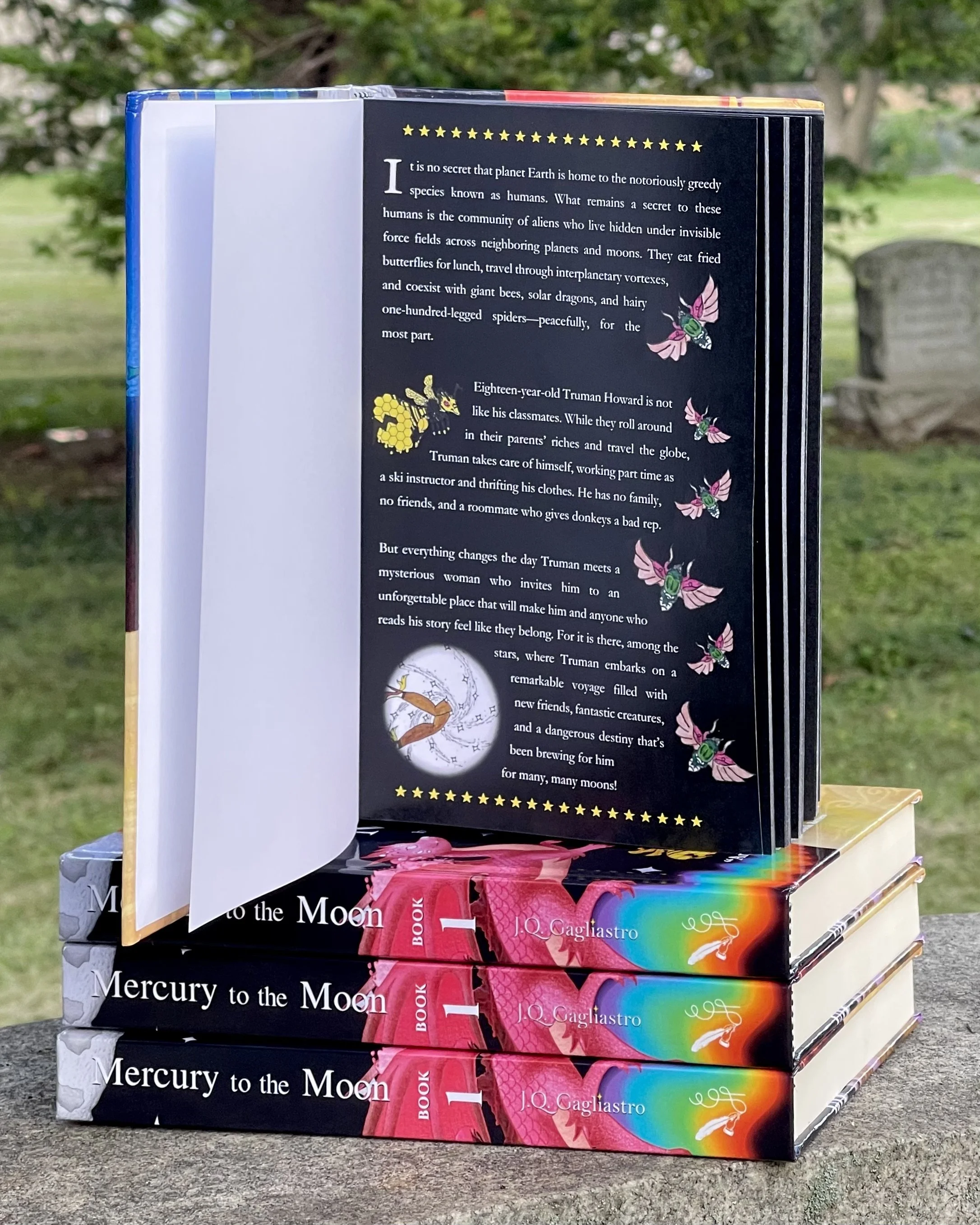 Mercury to the Moon J.Q. Gagliastro black edition book technicolor version special edition