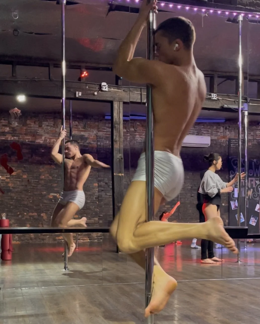 gay male stripper pole dancer in Philly striptease J.Q. Gagliastro