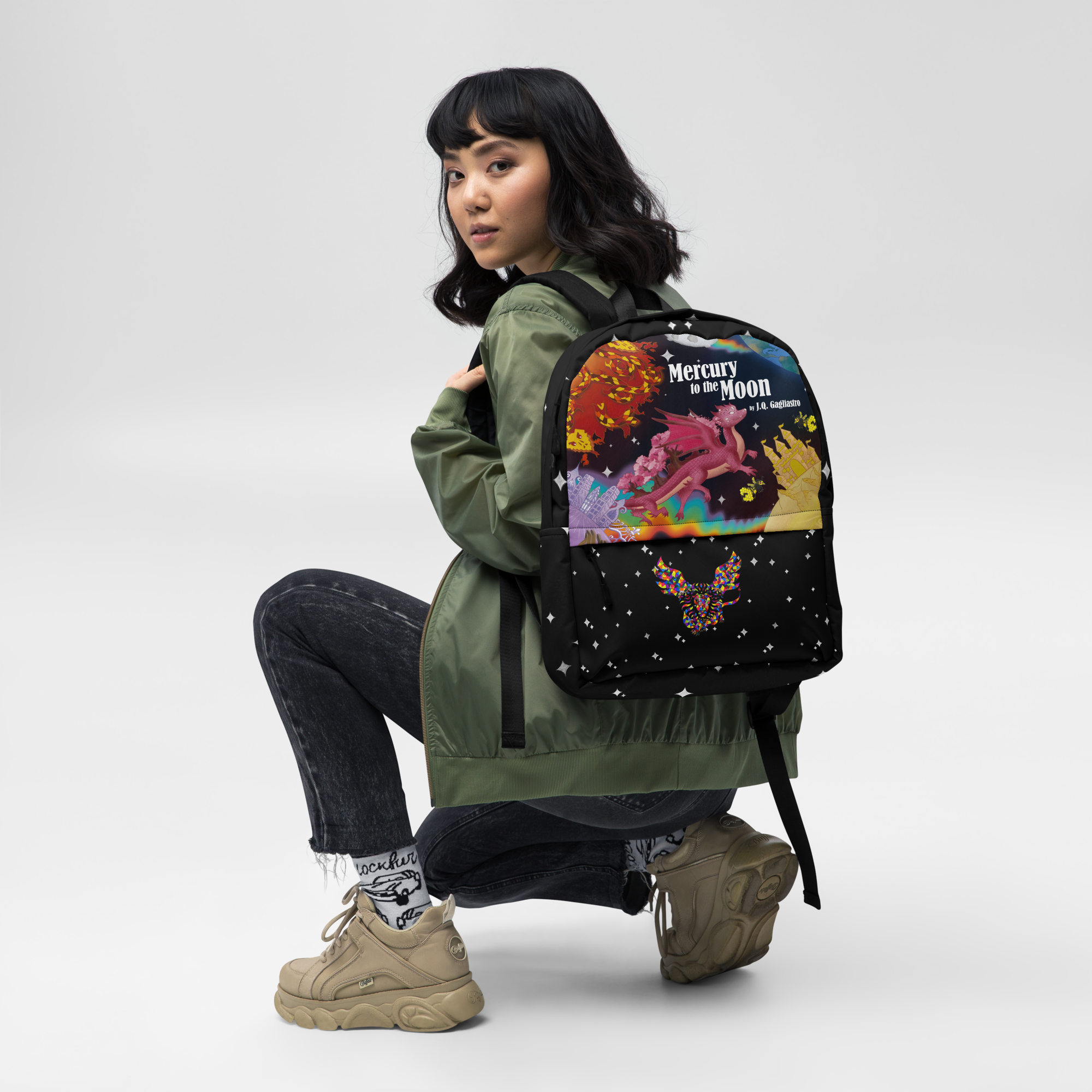 Mercury to the Moon backpack back to school backpack