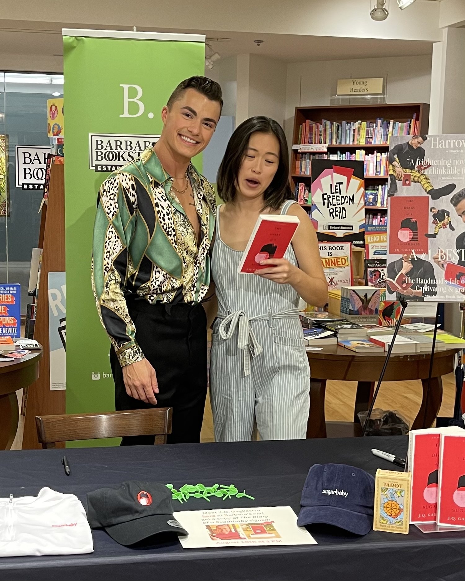 J.Q. Gagliastro diary of a sugarbaby book signing