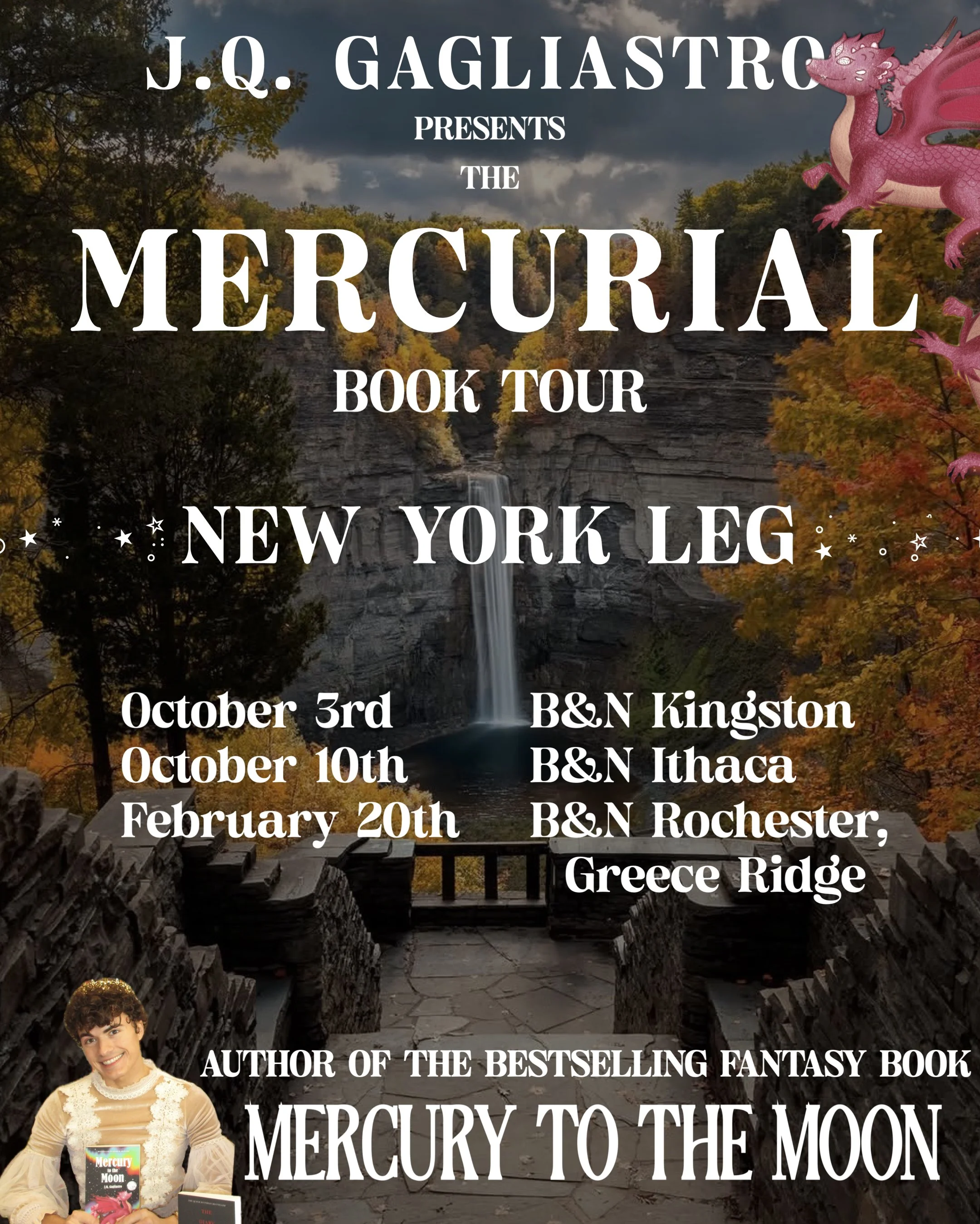 J.Q. Gagliastro books tour barnes and noble new york