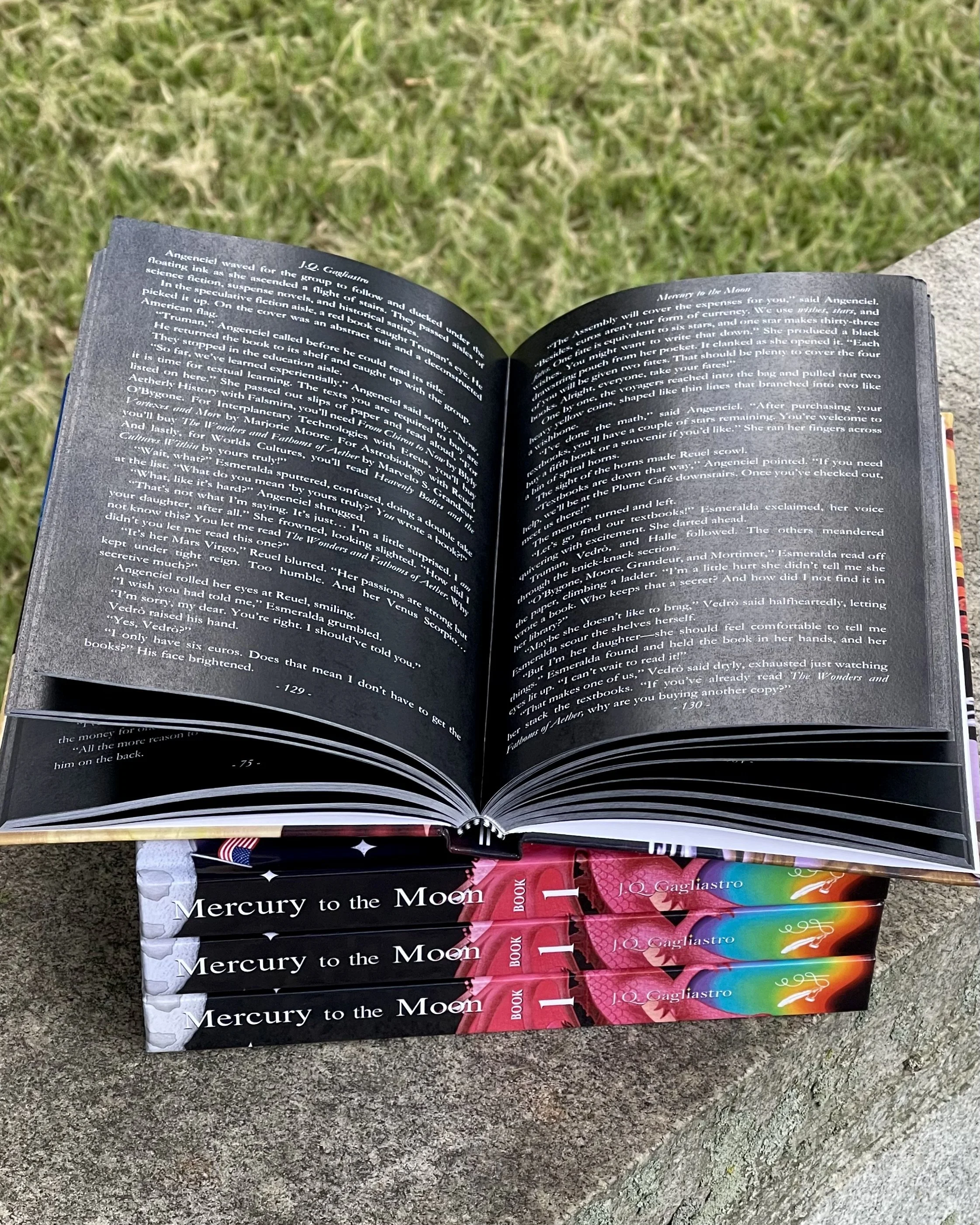 Mercury to the Moon J.Q. Gagliastro black edition book technicolor version special edition
