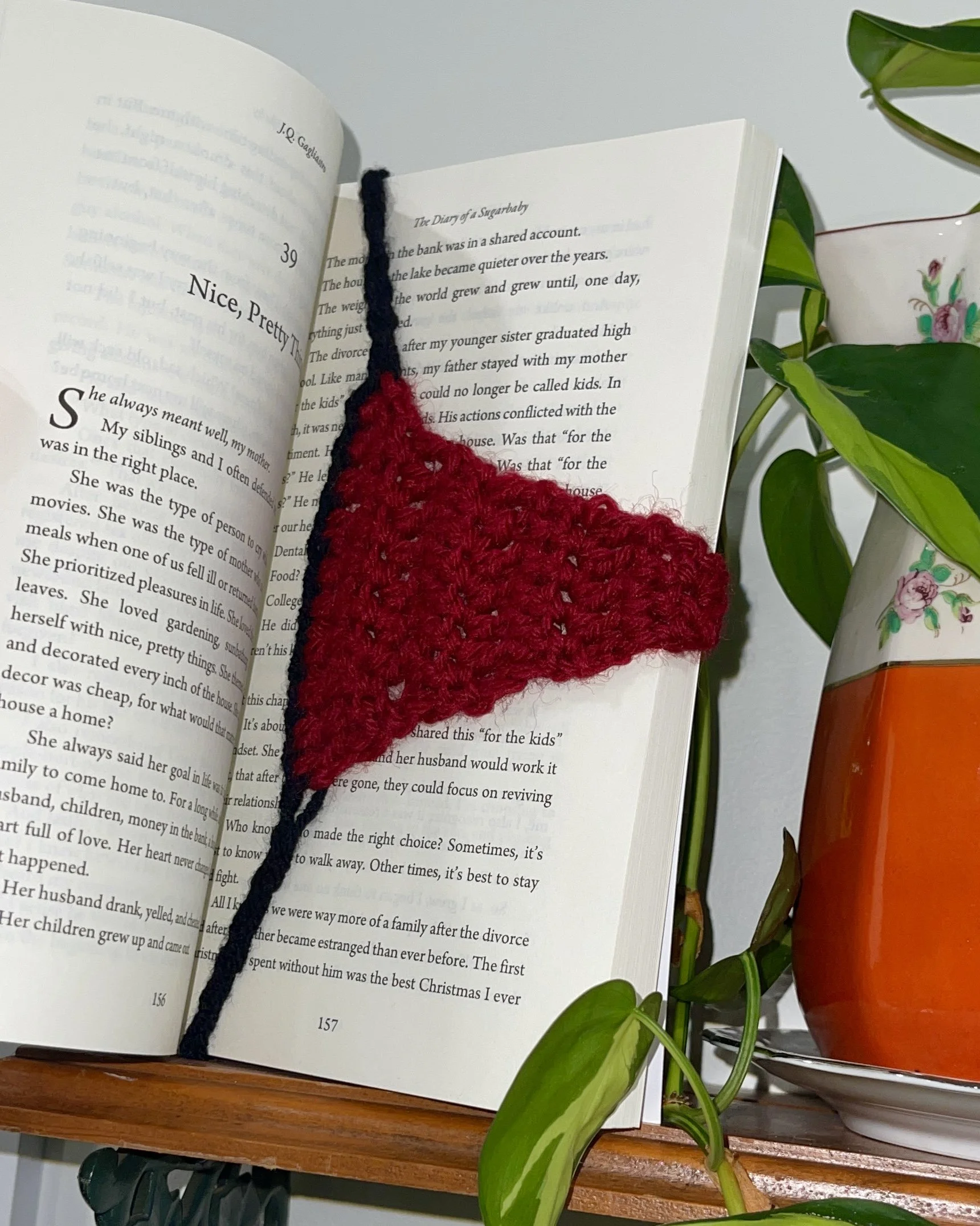 bookmark thong knit bookmark mary sweeney J.Q. Gagliastro thong
