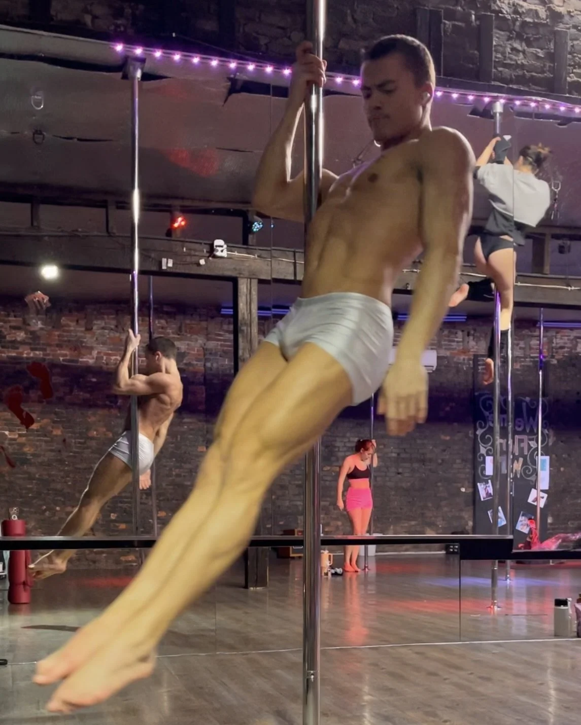 gay male stripper pole dancer in Philly striptease J.Q. Gagliastro