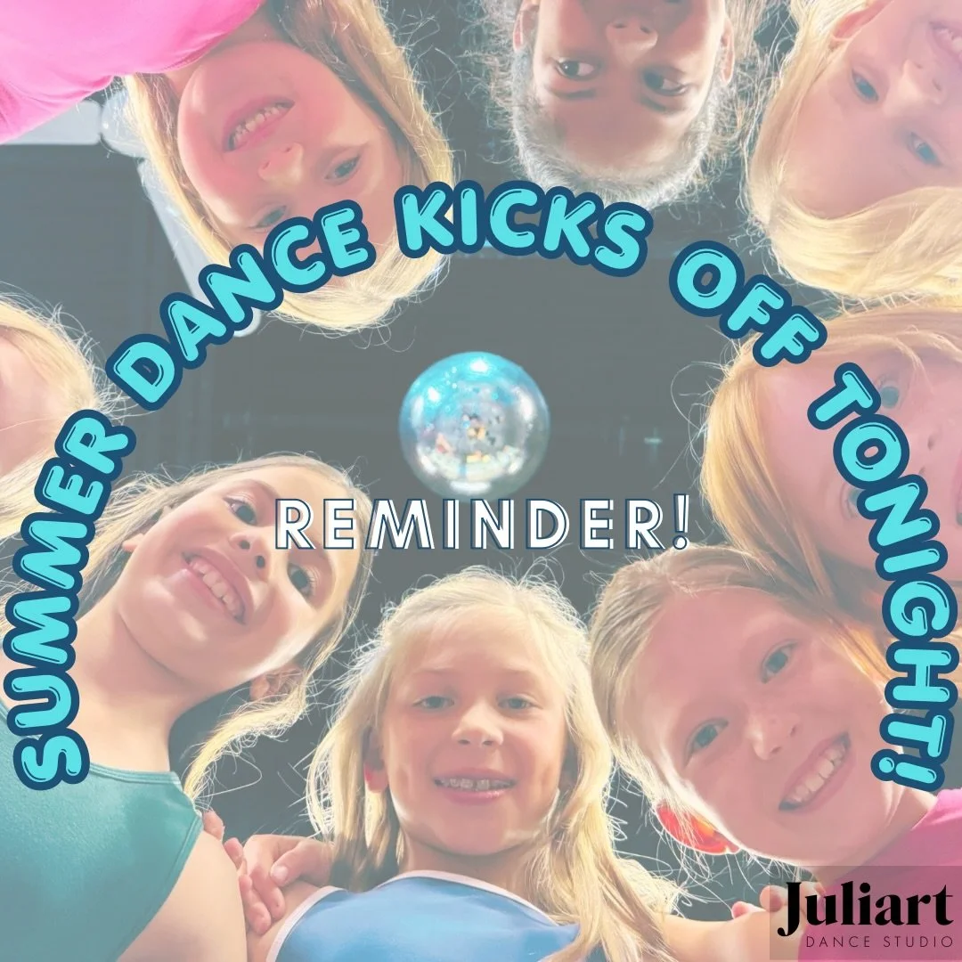 It&rsquo;s here! ✨ 

Summer Dance kicks off TONIGHT, we will see you on the floor!

Questions about class times or what to bring? Drop them below or DM us!

P.S. Registration is still open if you&rsquo;d like to join us &mdash; just reach out!

#juli